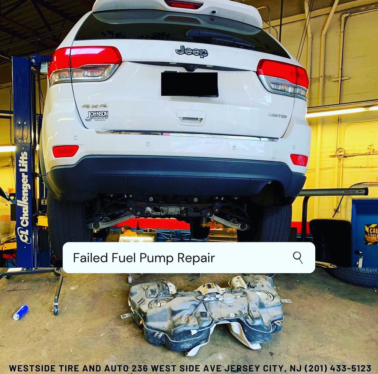 Searching for a place that you can get your failed fuel pump repaired and fixed that’s close by? Come in and visit us at WestSide Tire And Auto, 236 West Side Ave in Jersey City for all of your car repair needs. Give us a call (201) 433-5123 for more info on how we can help you.. #WestSideTireAndAuto #WSTANJ #JerseyCity #NJCU #Bayonne #Hoboken #Kearny #CarRepair #OrtizMarketing #Newark #secaucus #Edgewater #SocietyHill #NJ #car #autorepair #carenthusiast #unioncity #jc #mechanic #carlove #bergencounty #realjerseycity #hudsoncounty #Essexcounty #dealershipalternative #jeep #failed #fuelpump #repair