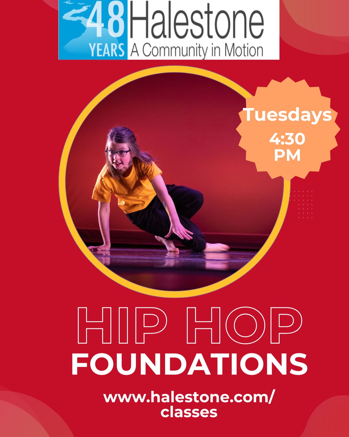 Did you know Halestone has two Hip Hop classes available this fall?
Hip Hop Foundations is perfect for our elementary age friends. Come learn the fundamentals of fluid, sharp and expressive choreography with Ms. Brittany on Tuesdays at 4:30.
#halestonedancestudio #hiphopdance