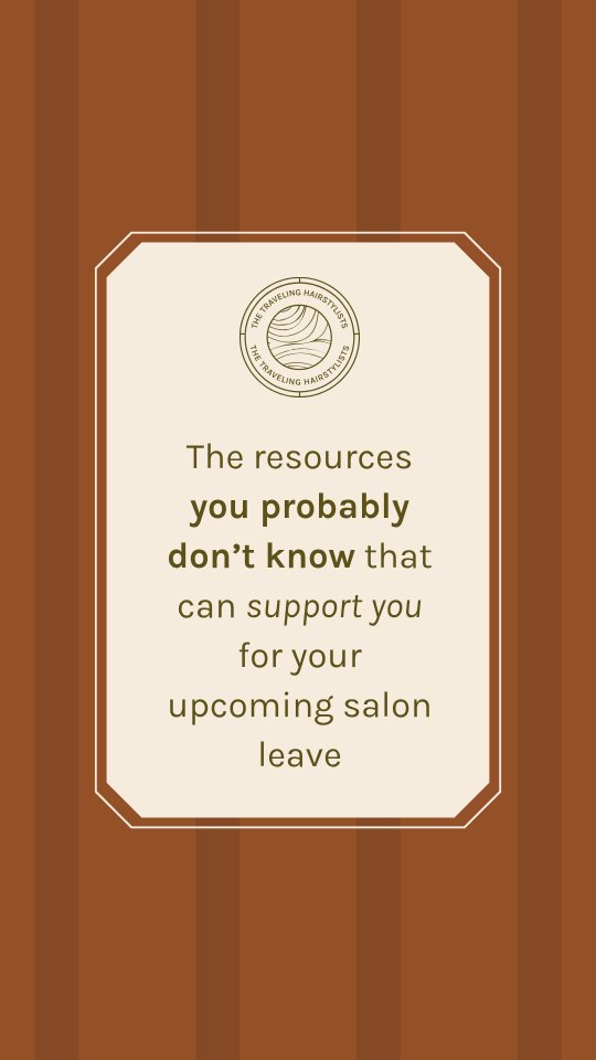 You have to take 3 months away from the salon. How do you plan?
Stylists don't often think about this until that time comes up, where you have to schedule a surgery or you find out you're pregnant.
Whether you are an employee or self-employed, there are a few options that can help navigate this time with ease and support.
➡️Make sure to send this to another stylist so we can all be aware of our resources!