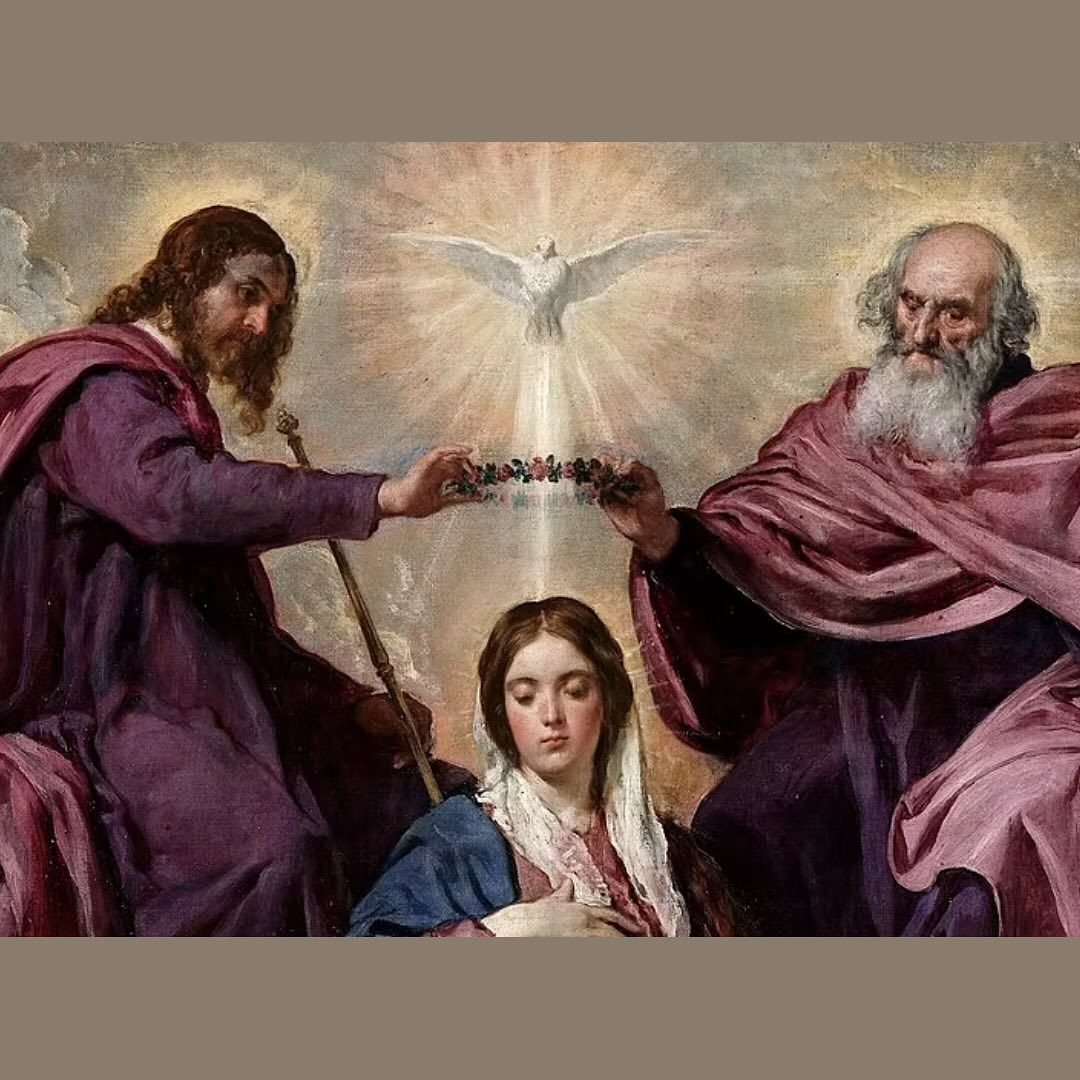 What particular intentions can you call upon Mary as Queen of Heaven and Earth to come to your aid?
How has the Lord revealed partially your mission on Earth? What do you feel like is still veiled? How can you bring these feelings and wonder to the Lord?
What name do you find resonants most with you to call Mary? Jesus? God the Father? The Holy Spirit?
•
Image: Coronation of the Virgin, Diego Velazquez, 1635-1636. Prado Museum, Madrid, Spain.
•
•
#beauty #sacredart #art #adportacaeli #catholic #catholiclifestyle #prayer #faith #truegoodandbeautiful #catholicart #catholicconvert #arthistory #religious #ourlady #marymotherofgod #maryourqueen #queenmother #coronationofthevirgin #diegovelazquez #diego #velazquez #coronation #trinity #father #son #holyspirit #pradomuseum #prado #museum #madrid
