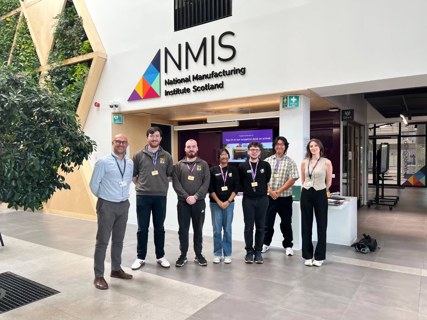 Today we had the privilege of touring the new @nmis_group building at Glasgow Airport!
Our very own HSE Officer, Élise Henderson, is undertaking an internship with NMIS this summer, gaining crucial skills and insight that help not just with her contribution to GUR, but her future in industry.
We're incredibly grateful to Lee from the Lightweight Manufacturing Centre and the wider institute for this incredible opportunity! #STEM #engineering #ThinkBigGoBeyond