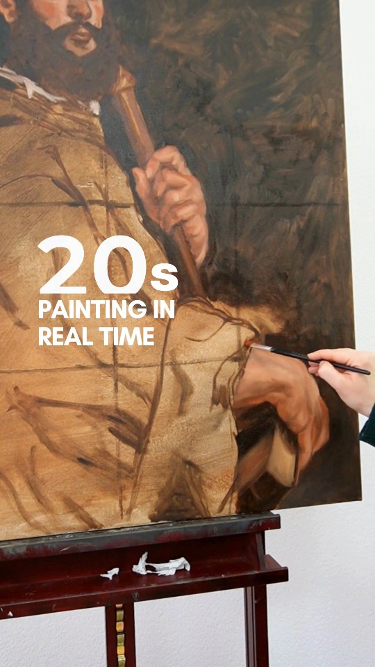 20 seconds. One brushstroke at a time.
In a world of same-day delivery and instant results, oil painting insists on time. Every layer, every color, slowly builds a face, a fabric, a story. Large-scale portraits take weeks, sometimes months, to complete — and that is where their beauty lies.
This is a counter-movement: beauty in patience, depth in waiting.
#OilPainting #PortraitPainting #FineArt #TraditionalArt #ArtProcess #SlowArt #BeautyInPatience #LayerByLayer #ArtCollectors #ArtLovers