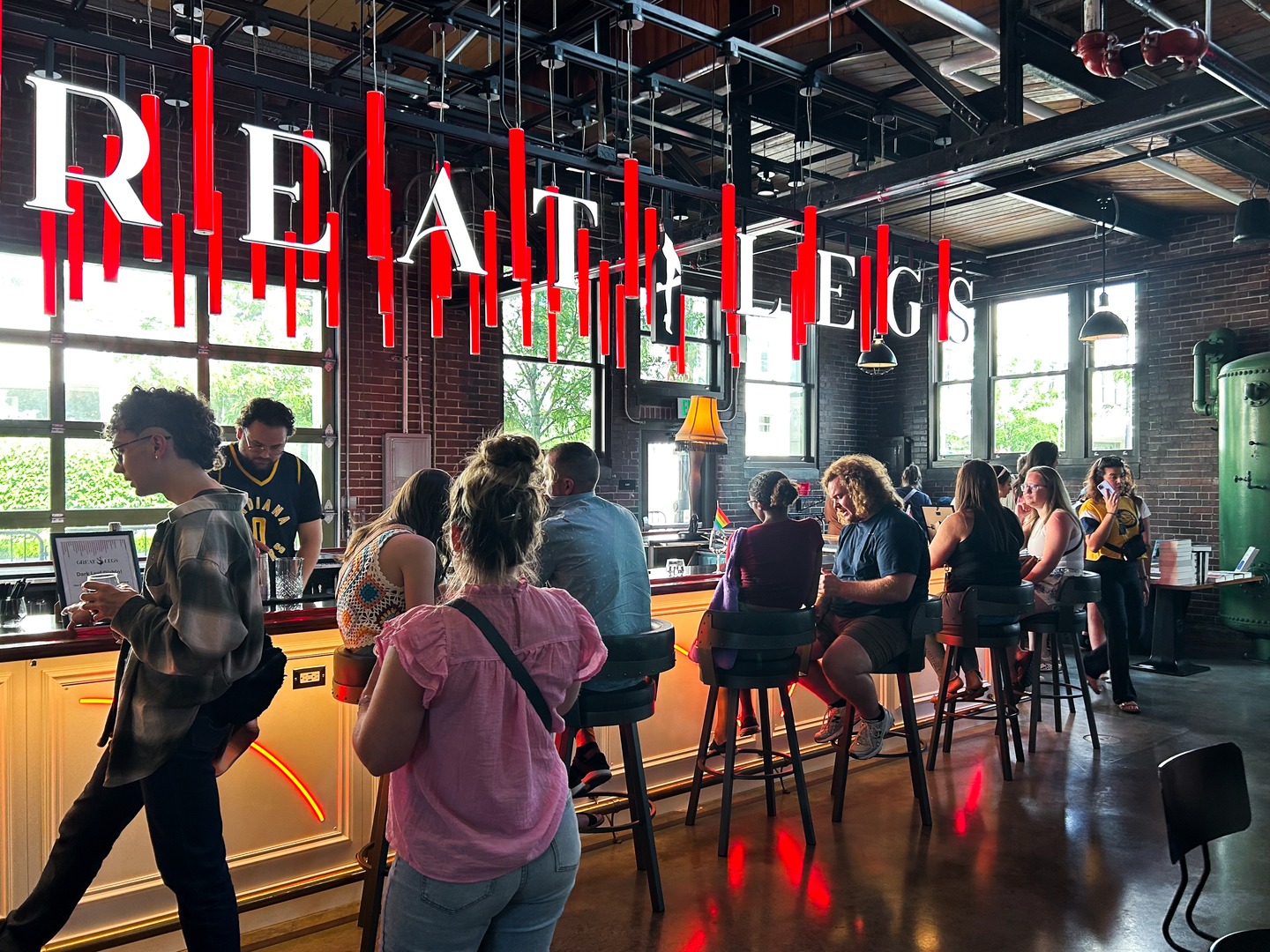 📚 It’s almost time! 🍷
Join us tonight from 5–9pm at @greatlegsindy inside The Garage for another round of Boozy Book Fair with our friends at @tomorrowbookstore.
Browse a pop-up shop packed with stories to fit every mood, expertly curated by the team at Tomorrow Bookstore, while you enjoy handcrafted cocktails and wine for the perfect pairing. Your next great read (and drink) is waiting!