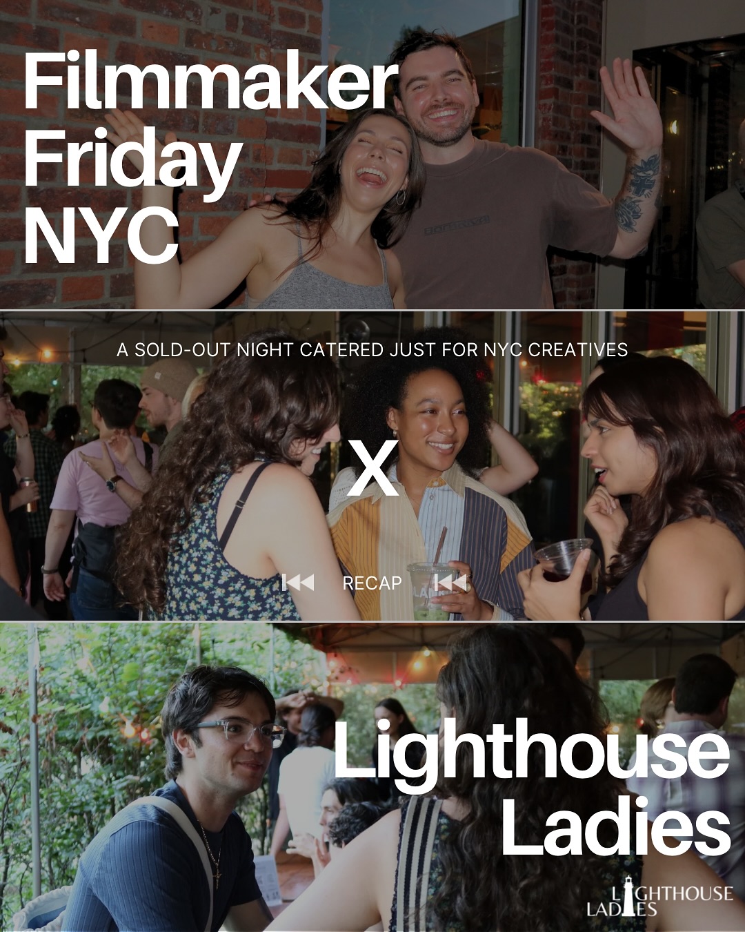 The first ever Lighthouse Ladies and Filmmaker Friday collab event was a hit! There was an amazing turnout (100+ people!), great energy, and an overflow of creative connections!
A huge shoutout and thank you to @filmmakerfridaynyc and @mccarrenparkhouse
We were also thrilled to have our very own LL team members Vikki, Julia, Dylanne, and Taylor at the event with us!
A major thank you to all the NYC creatives who came out. And thank you Parker Foster for collaborating with us and making this amazing event come to life!
Lots more to come! RSVP to the Lighthouse Lounge coming next on Sept 19th!
#LighthouseLadies #NYCcreatives #filmmakerfriday #filmmakerfridaynyc #creativemixer #filmindustry #NYCfilmmakers #filmmakernetworking #nycproductioncompany #indiefilmmakers #creativecollabs
