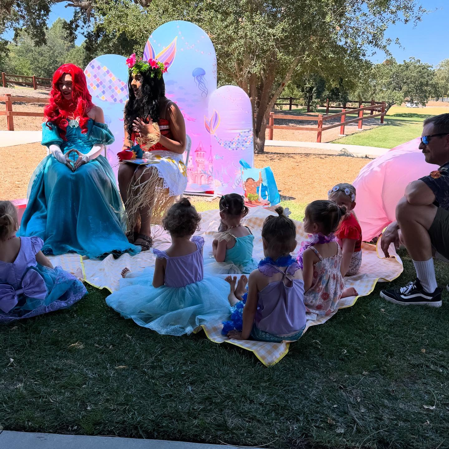 Ariel and Moana make the perfect pair for a summer birthday party! π§ββοΈπΊ