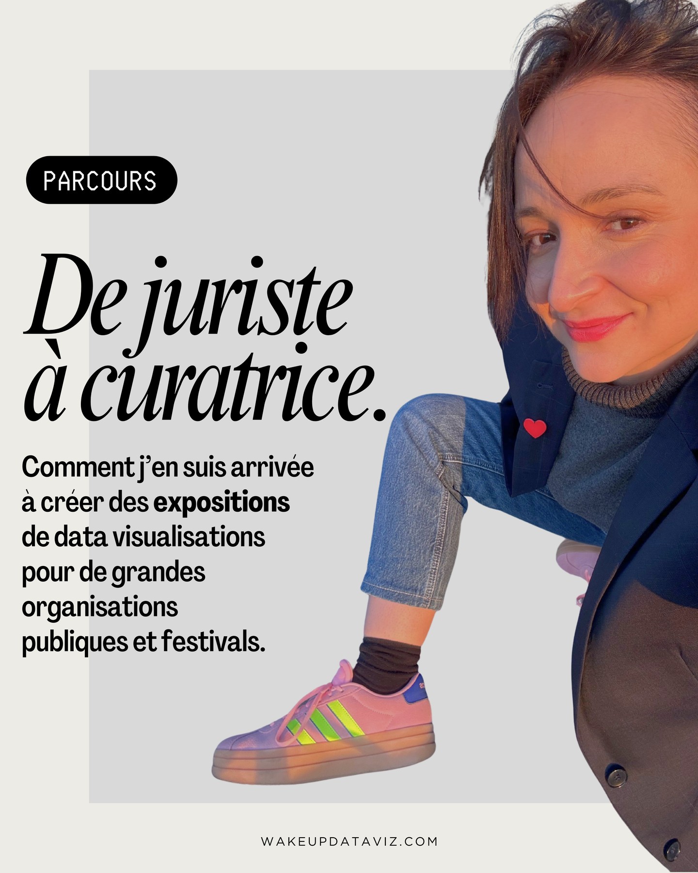 Tous les chemins mènent à la data visualisation ? 🏃🏼♀️➡️🏃🏼♂️➡️🏃🏼➡️____ 💗💹
Je suis souvent sollicitée sur LinkedIn ou Instagram, par des journalistes, graphistes, ingénieurs… qui se demandent si une reconversion vers la data visualisation est envisageable.
Ce post, c’est d’abord pour vous, pour montrer que les chemins sont variés, parfois surprenants, et qu’il n’y a pas de parcours type. 💡
Ici, ça a commencé :
⚫Droit public (5 ans)
⚫Service du budget du musée du @quaibranly (5 ans)
⚫ Cabinet de market intelligence et d'affaires publiques (5 ans encore)
⚫ Puis ! Bifurquer vers la conception d’expositions de data visualisations et data art, pour :
⭐ Valoriser une expertise (ex. expo. sur la recherche sportive pour l’INSEP avant les JO de Paris).
🌱 Sensibiliser autrement (ex. données climatiques transformées en récits visuels sensibles).
🎶 Créer la surprise dans un événement culturel (ex. imaginer une installation à partir de données musicales dans un festival).
Depuis 2020, j’ai collaboré avec des institutions et festivals qui me font confiance : @westdatafestival, @insep_officiel , @nantesdigitalweek , @linstitutparisregion , @leswebservicesunivnantes, @dgfip_france… et bien d’autres, pour créer des projets esthétiques et engagés, notamment sur des sujets sociaux ou climatiques.
Wake Up Dataviz n’est pas une entreprise pour moi 🪩 c’est un mouvement pour une data visualisation vivante, sensible, intelligente et ouverte à tous.
Et parce que j’adore les parcours alambiqués, n’hésitez pas à raconter le vôtre en commentaire !
👣 → 👣 → 👣 → 💹❤️🔥
C’est la rentrée 2025 🌟, le moment idéal pour se représenter, se remettre à zéro et se lancer dans de nouvelles aventures (mais en gardant la sérénité).
#DataVisualisation #DataArt #Exposition #wakeupdataviz #datastorytelling #reconvertionprofessionnelle