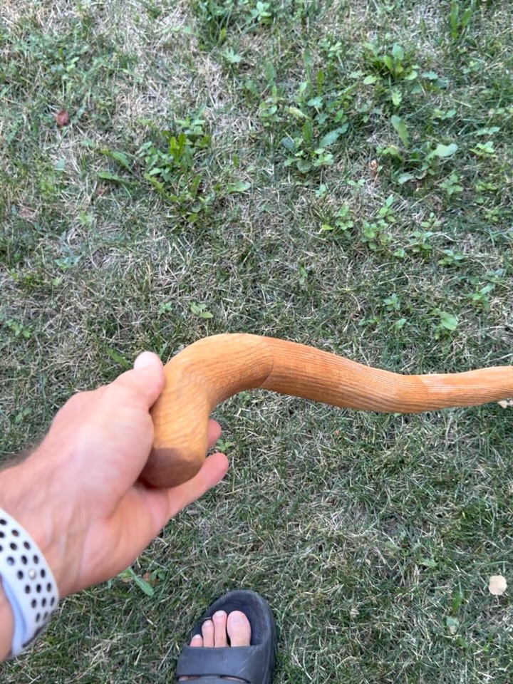 Got an interesting request recently. Make a big 3’ stick for a dog because hers had broken. Always happy to create something new and fun for someone who loves their pet this much 🥰🐶
Made from red oak and shaped with curves so the doggie can flip it over and grab it.
#homadewoods #woodworking #smallbusiness #dogstick #dogtoy