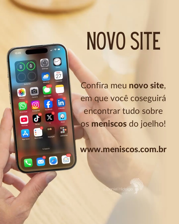 🌎Hoje estou lançando um novo site! O meu site antigo continua no ar, pois este novo é especificamente sobre os meniscos do joelho! O link está na bio! Confira!
#menisco #meniscos