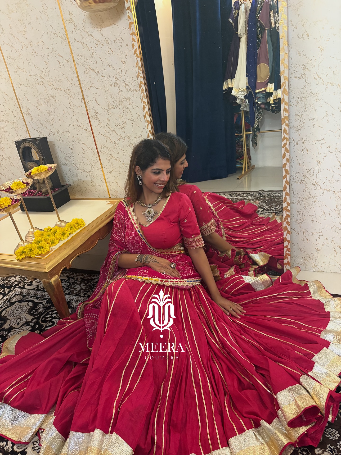 “If this outfit was in your cart, would you checkout today or keep it in the Wishlist? 😉”
Save this look for your Navratri inspo 💕
Presenting Rani from our The Bindu Collection. Embrace the essence of tradition with a modern twist.
Our exclusive Chaniya Choli
collection is here to make you shine at every celebration!
#navratrispecial #navratri #dispatchingtousa #navratricollection #navratrichaniyacholi #navratrifestival #navratrivibes #navratrijewellery #navratrilook #navratrigarba #chaniyacholi #chaniyacholicollection #ahmedabad #gujarat #surat #naturephotography #instagram #explore #explorepage #réel #reelsvideo #reelitfeelit #shippingworldwide