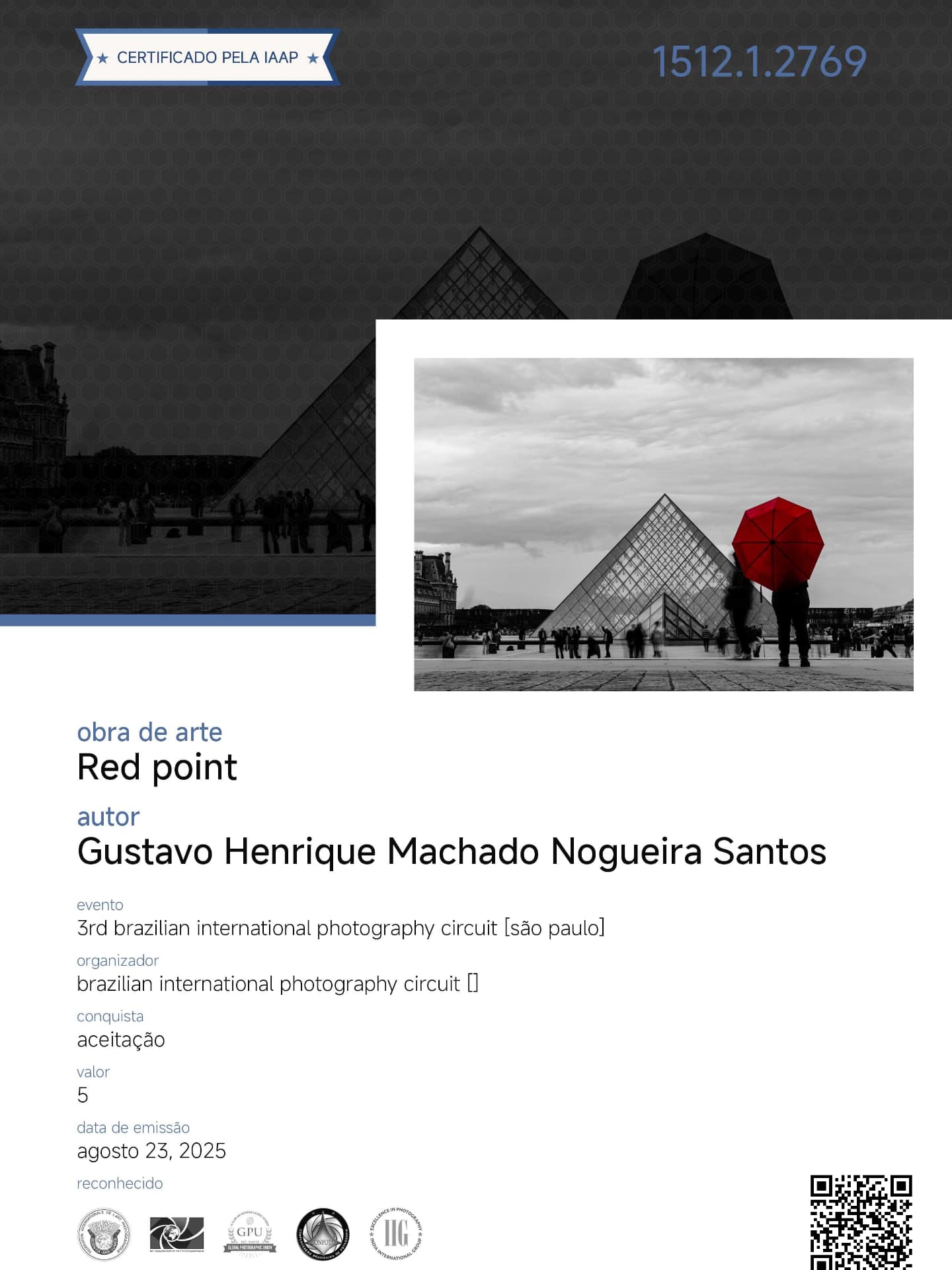 Nove!
É com muita alegria que compartilho com vocês que obtive 9 aceitações no @braziliancircuit .
Neste mesmo certame, o @salvadorfotoclube conquistou o segundo lugar entre os foto clubes brasileiros.
Considero um resultado muito expressivo, razão pela qual compartilho com vocês.