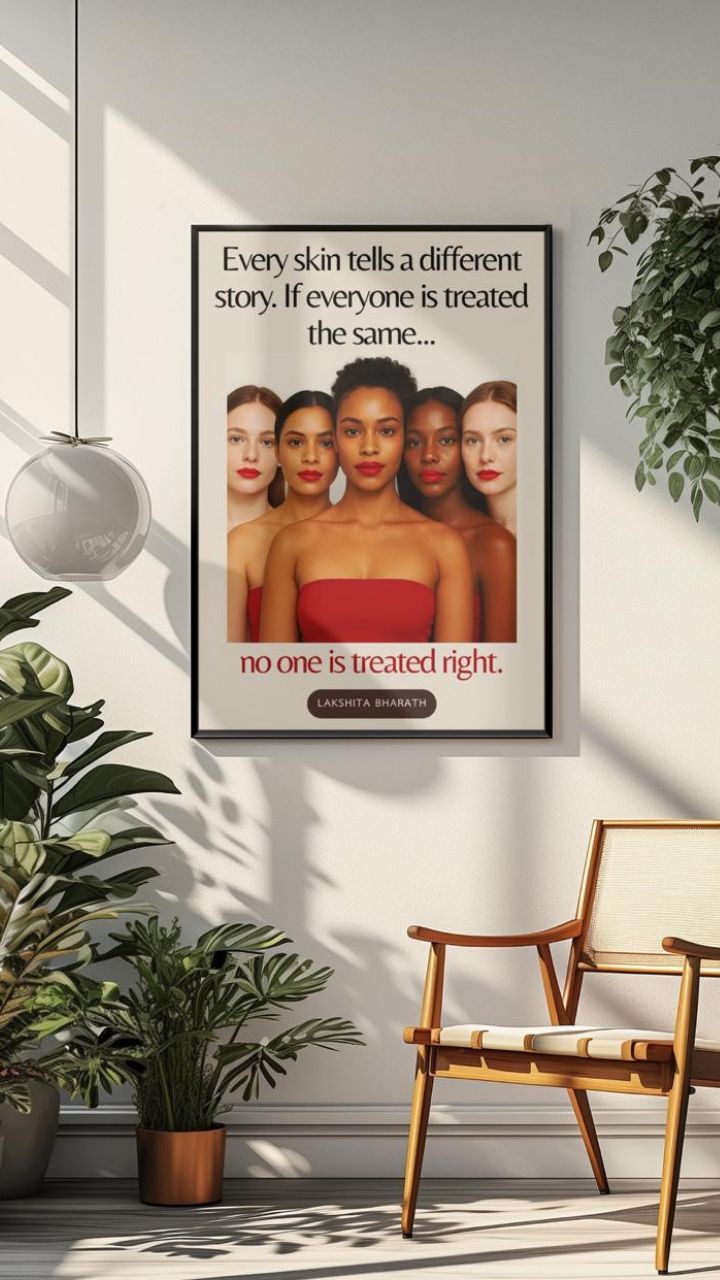 I was browsing YouTube when I came across an ad about a serum that claimed to fix every skin concern that has ever existed. One tiny serum bottle.
This took me back seven years ago.
When I was trying to fix my skin post-IVF, I fell for the 1-serum gimmick.
Pretty labels. Big promises.
One serum that detans, adds radiance, hydrates, brightens, firms, erases pigmentation, reverses aging, fades fine lines, prevents acne...
I thought I got lucky!
I mean, why use 3 or 4 products when one small magic bottle could do it all?
Turns out, it couldn’t. It was the classic jack-of-all-trades, master of none.
Let’s be real, any product that claims to fix 8 to 10 different skin issues is most likely loaded with chemicals.
Hydration ≠ Acne ≠ Pigmentation ≠ Firmness ≠ Premature Aging ≠ Tan ≠ Radiance.
Treating primary skin concerns like they're all the same is like expecting one pair of shoes to work for the gym, a wedding, and the beach.
Doesn’t happen.
And do you know why the women in the photo are wearing red lipstick?
Because what works on one person might not work for someone else.
Skincare isn’t universal either.
What works for a 35+ with pigmentation won’t work for a 20+ with active acne.
Every skin tells a different story, and if everyone is treated the same, no one is treated right.
Thoughts?