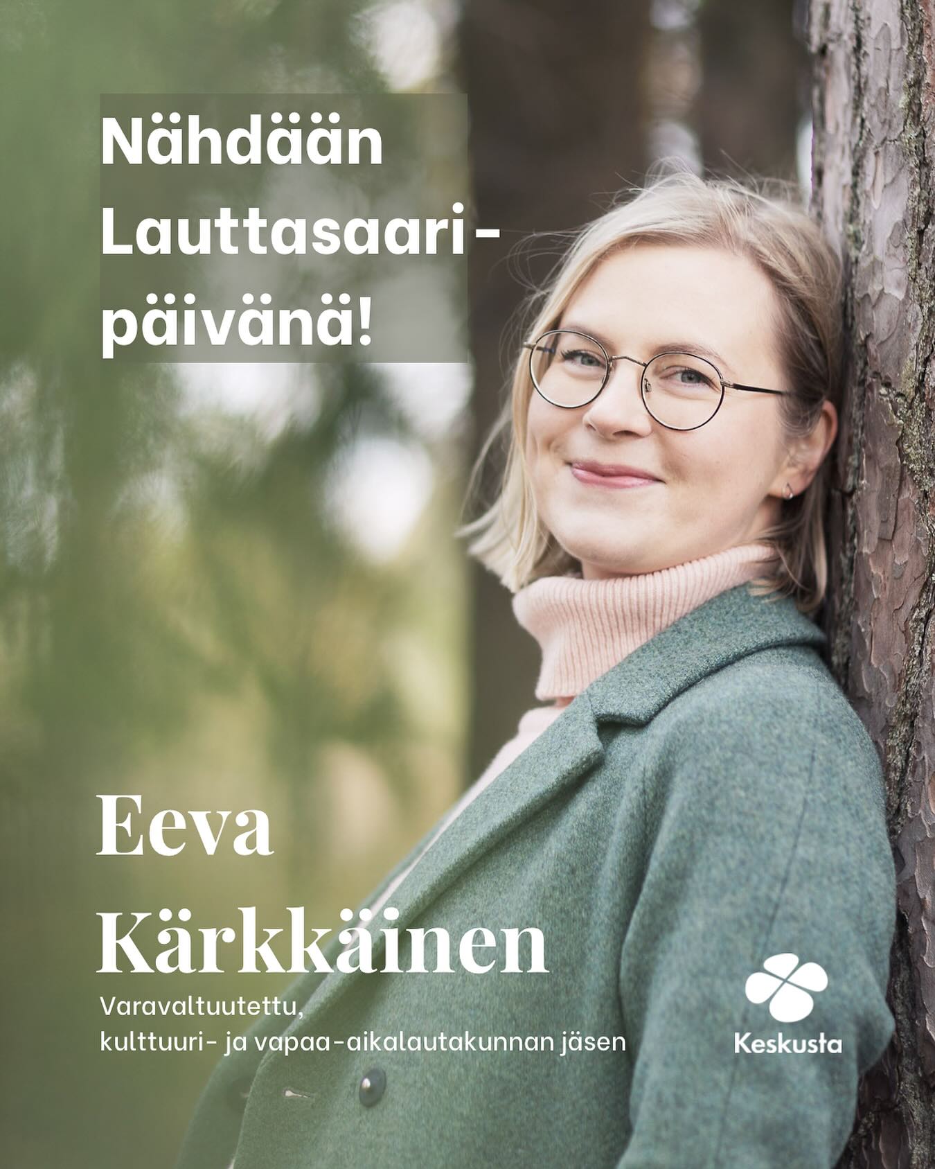 Tervetuloa moikkaamaan ja vaihtamaan ajatuksia Lauttasaaren palveluista ja Helsingin kehityksestä! Löydät minut keskustan teltalta klo 12-13 Kassarilla. 🍀 #lauttasaaripäivä