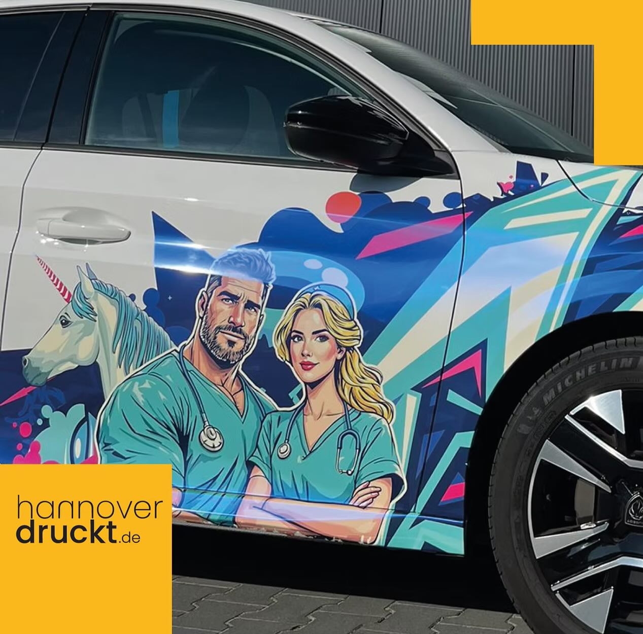 Pflegedienst UNICORN 🦄
Der renomierte Pflegedienst UNICORN aus Hannover lässt uns freie Hand bei der Positionierung und Gestaltung seiner anglieferten Unicorn-Grafik auf der Firmenflotte. Aktuell haben wir 8 Fahrzeuge von UNICORN in der Pipeline. Köneke 🚀 übernimmt die Folierung. Danke an alle Beteiligten :)
https://www.hannoverdruckt.de/post/unicorn
@koenekewerbung
#unicorn #wrapping #hannover