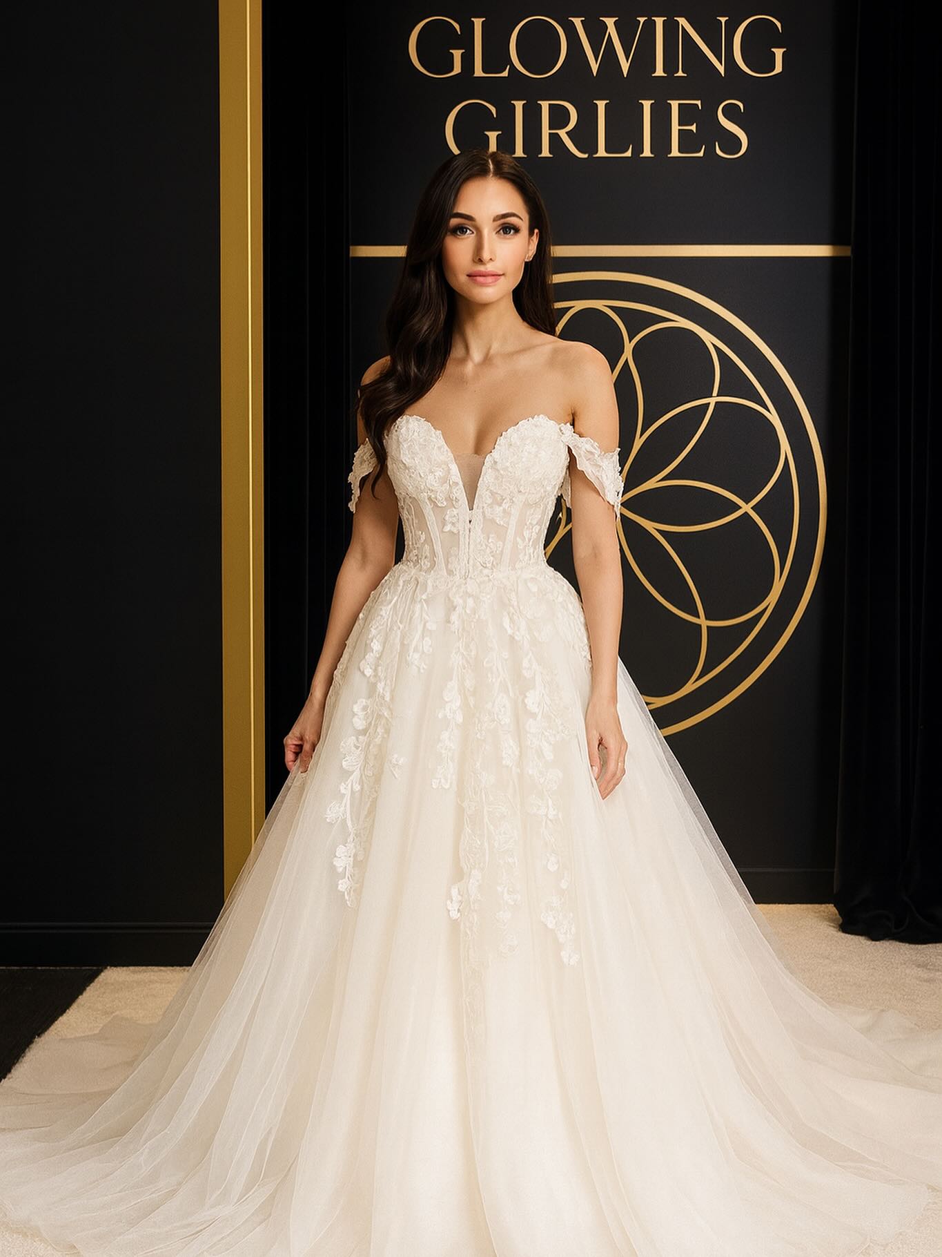 ✨ Say hello to the newest show-stopper in our bridal collection! This gown is giving princess vibes only 👑💍 #NewArrival #GlowingGirliesBridal