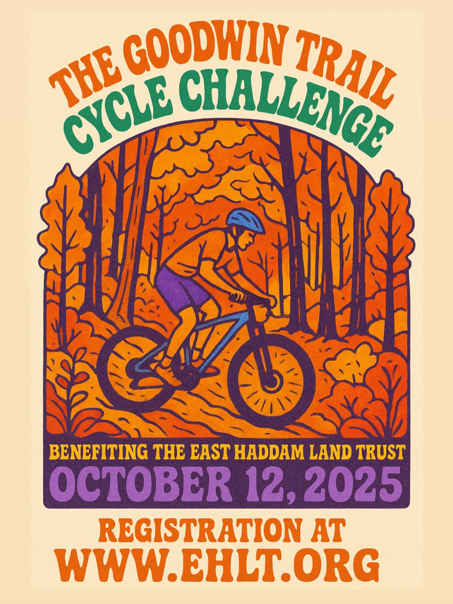 Join us for the Goodwin Challenge event, a 45 mile mountain biking route through East Haddam, Lyme and Salem trails.