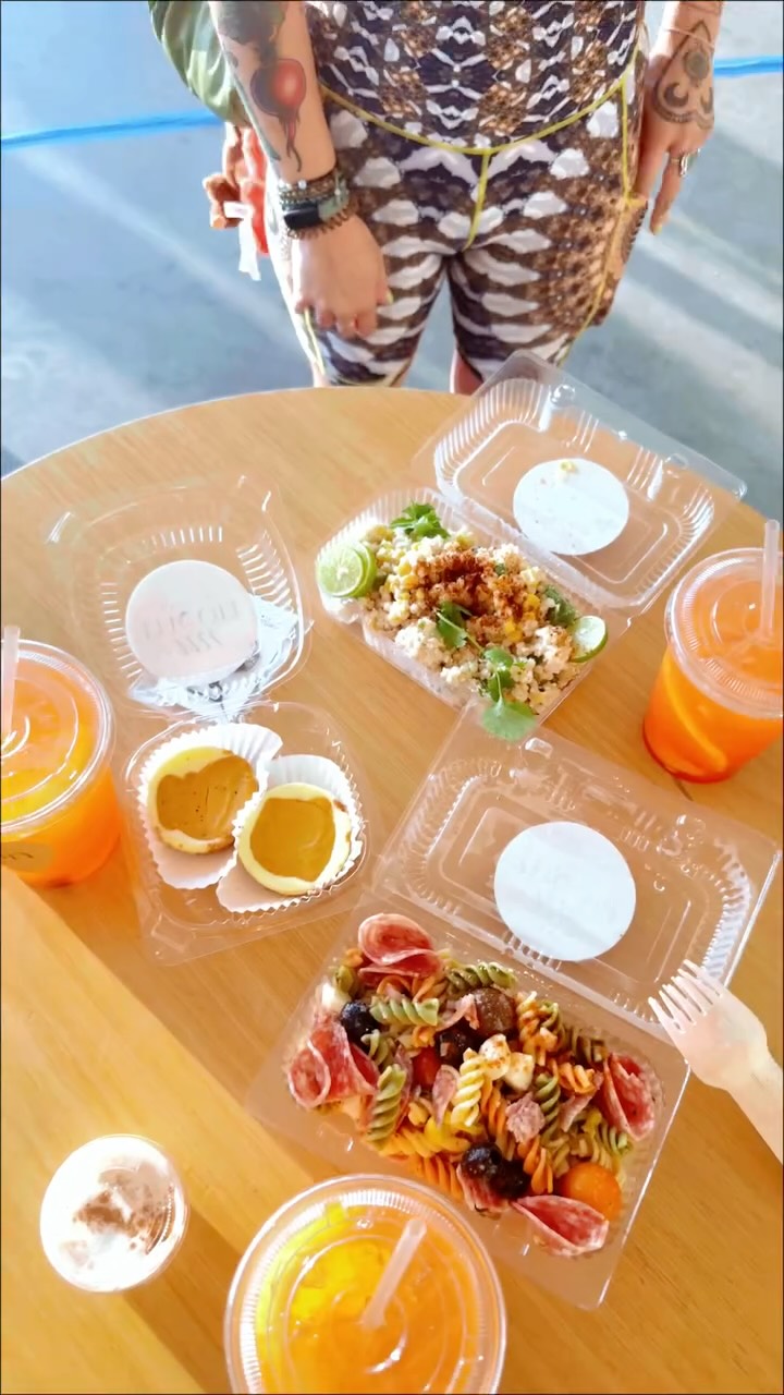 Recap of our last event!
On the Menu:
+ Elote Couscous Salad
+ Peach Xi Muoi Lemonade
+ Italian Pasta Salad
+ Pumpkin Cheesecake w/ Horchata Whipped Cream
Dont miss our next one on September 7th, come by & say hi. Its a different menu everytime.