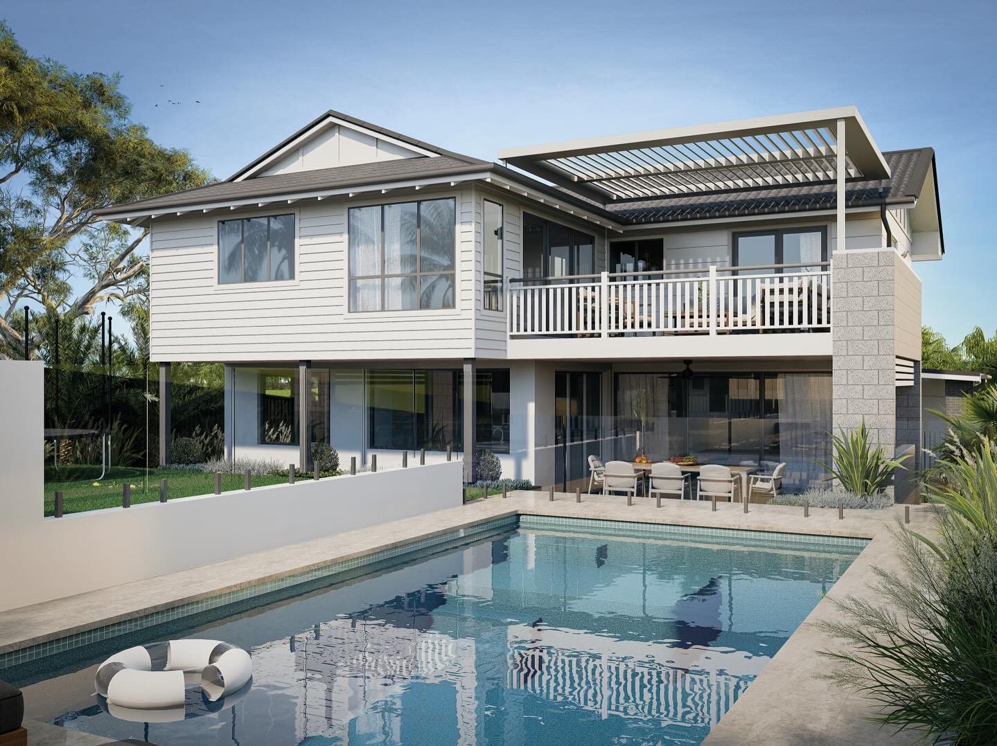 Our facade design for one of our additions and alterations (major renovation) projects for a young family excited about their summers ahead with a new pool and more spacious home.
Do you prefer the cool or warm colour scheme??
Stay tuned for the plans which propose a simple addition and non-structural internal reconfiguration of the house.
Visualisations @mzstudio.arch
Building Design @byofloorplan