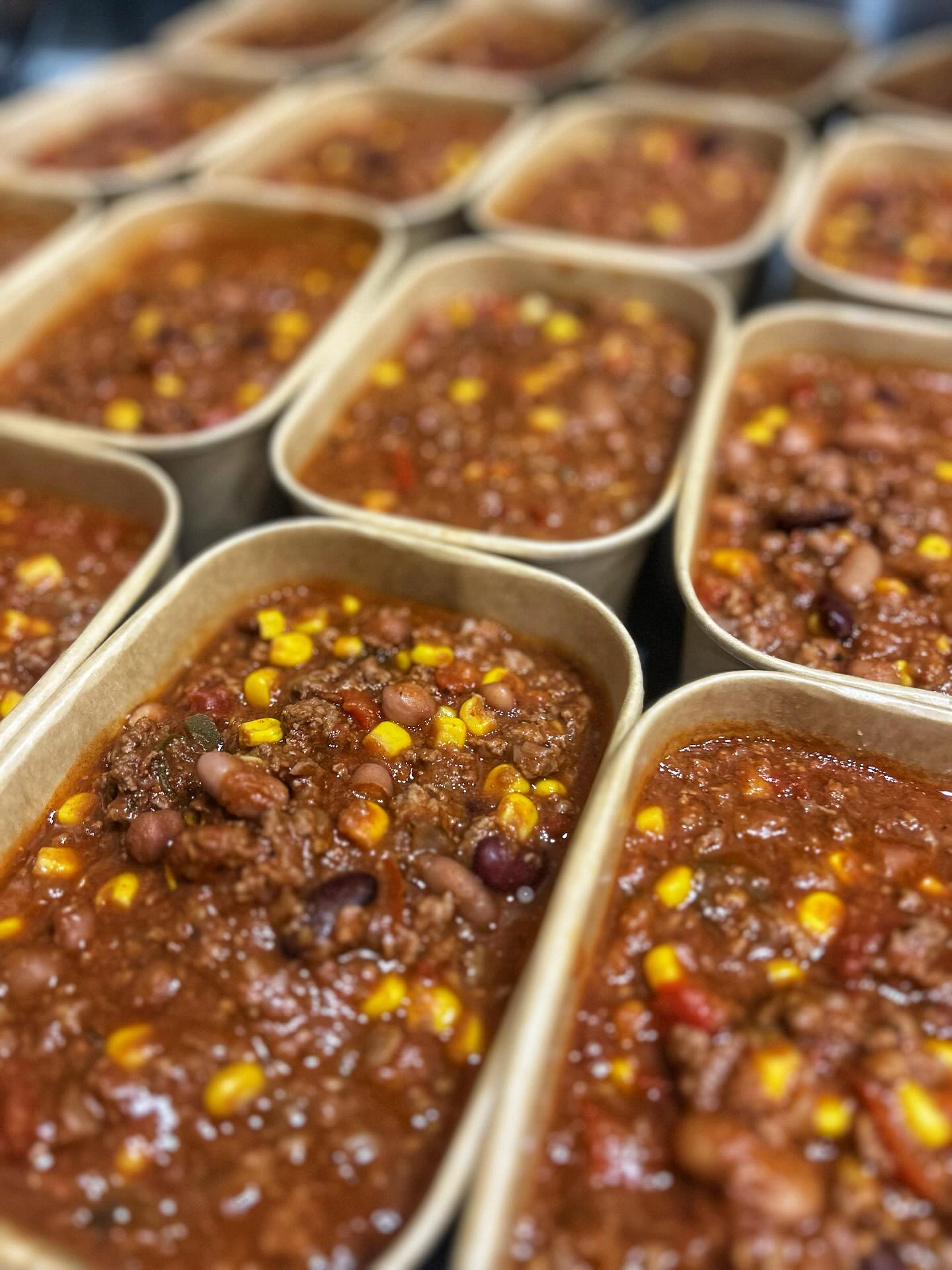 Texas Chilli to keep you warm this weekend! Have it on its own with sour cream and cheese or smoother your jacket potato. Options are endless.