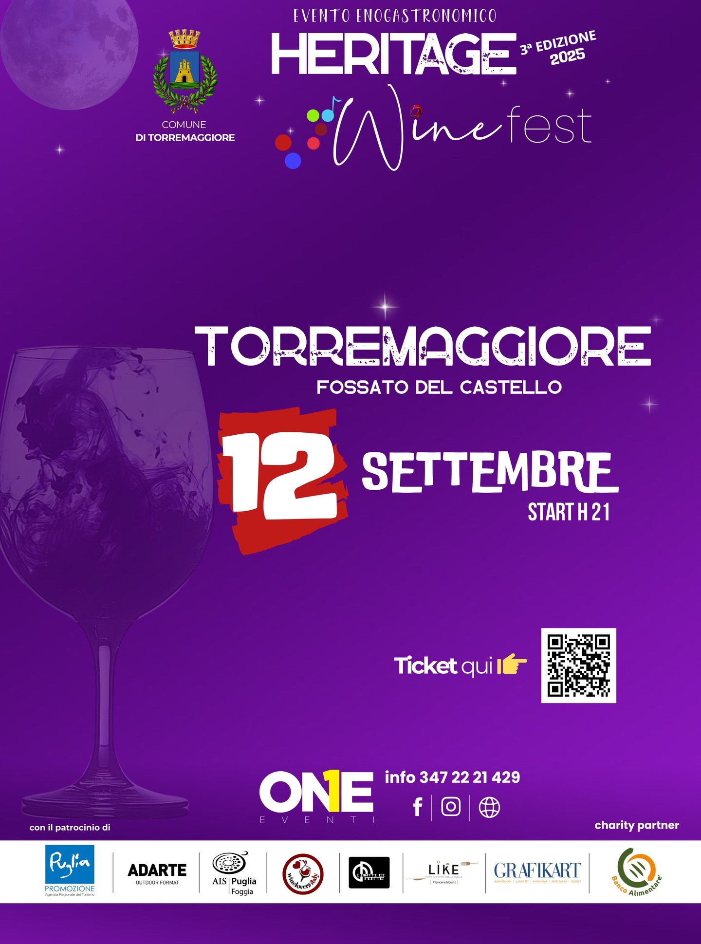 ๐ท Il ๐๐ ๐ฌ๐๐ญ๐ญ๐๐ฆ๐๐ซ๐ ๐๐๐๐ chiudiamo il ricco calendario estivo di eventi promossi da Heritage Wine Fest.
๐๐จ ๐๐๐๐๐ข๐๐ฆ๐จ ๐๐จ๐ง ๐ข๐ฅ ๐ ๐ซ๐๐ง๐๐ ๐ซ๐ข๐ญ๐จ๐ซ๐ง๐จ ๐ญ๐ซ๐ ๐ฅ๐ ๐ฆ๐ฎ๐ซ๐ ๐๐ข ๐ฎ๐ง๐จ ๐๐๐ข ๐๐๐ฌ๐ญ๐๐ฅ๐ฅ๐ข ๐ฉ๐ข๐ฎฬ ๐๐๐ฅ๐ฅ๐ข ๐ ๐๐ฉ๐ฉ๐ซ๐๐ณ๐ณ๐๐ญ๐ข ๐๐๐ฅ๐ฅ๐ ๐๐ฎ๐ ๐ฅ๐ข๐ - ๐๐จ๐ซ๐ซ๐๐ฆ๐๐ ๐ ๐ข๐จ๐ซ๐,a ridosso del centro storico, culla di storie, segreti e una ๐๐ฎ๐ฅ๐ญ๐ฎ๐ซ๐ ๐ฉ๐ฅ๐ฎ๐ซ๐ข๐ฆ๐ข๐ฅ๐ฅ๐๐ง๐๐ซ๐ข๐ ๐๐ก๐ ๐๐๐๐ซ๐๐๐๐ข๐ ๐ฅ๐ ๐ฌ๐ญ๐จ๐ซ๐ข๐ ๐
๐๐๐๐ซ๐ข๐๐ข๐๐ง๐ ๐ ๐ช๐ฎ๐๐ฅ๐ฅ๐ ๐๐๐ฅ๐ฅ๐ ๐ง๐จ๐๐ข๐ฅ๐ ๐๐๐ฆ๐ข๐ ๐ฅ๐ข๐ ๐๐๐ข ๐๐ ๐๐๐ง๐ ๐ซ๐จ.
๐ Nel fossato del Castello troverete i nostri banchi di prodotti tipici della millenaria cultura agro alimentare del posto, oltre ai banchi di degustazione wine, magistralmente curati dai ๐๐๐ฆ๐ฆ๐๐ฅ๐ข๐๐ซ ๐๐๐, che proporranno circa 25 cantine pugliesi e 60 etichette tra rossi, bianchi, rosati e bollicine.
๐๐๐๐ ๐๐๐๐๐๐๐ ๐๐ ๐๐๐๐๐๐?
โ๏ธ 3 ๐๐๐ ๐ฎ๐ฌ๐ญ๐๐ณ๐ข๐จ๐ง๐ข ๐ฐ๐ข๐ง๐ ai banchi a scelta libera dell'utente tra le etichette presenti;
โ๏ธ ๐๐๐ฅ๐ข๐๐ in regalo da portare a casa a fine evento;
โ๏ธ ๐๐จ๐ซ๐ญ๐ ๐๐๐ฅ๐ข๐๐ evento;
โ๏ธ Spettacolo Musicale
Info e prenotazioni ๐
โ๏ธ 347 222 1429
Prevendita ๐๐
https://www.oneeventi.it/event-details/heritage-wine-fest-12-settembre-2025-torremaggiore