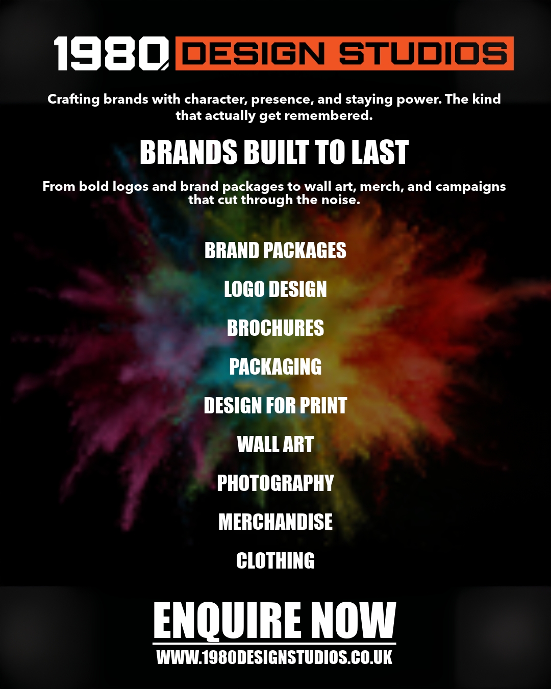 Crafting brands that stand the test of time ๐๏ธ
1980 Design Studios is officially open for business! Whether it's bold logos, vibrant merch, or campaigns that demand attention, we're here to help your brand leave a lasting impression.
Ready to elevate your vision? Letโs create something unforgettable together. Explore our services and let's make your brand the one everyone remembers.
๐ Enquire now at 1980designstudios.co.uk to get started!
#BrandDesign #CreativeStudio #1980DesignStudios #DesignBuiltToLast #YourBrandYourStory