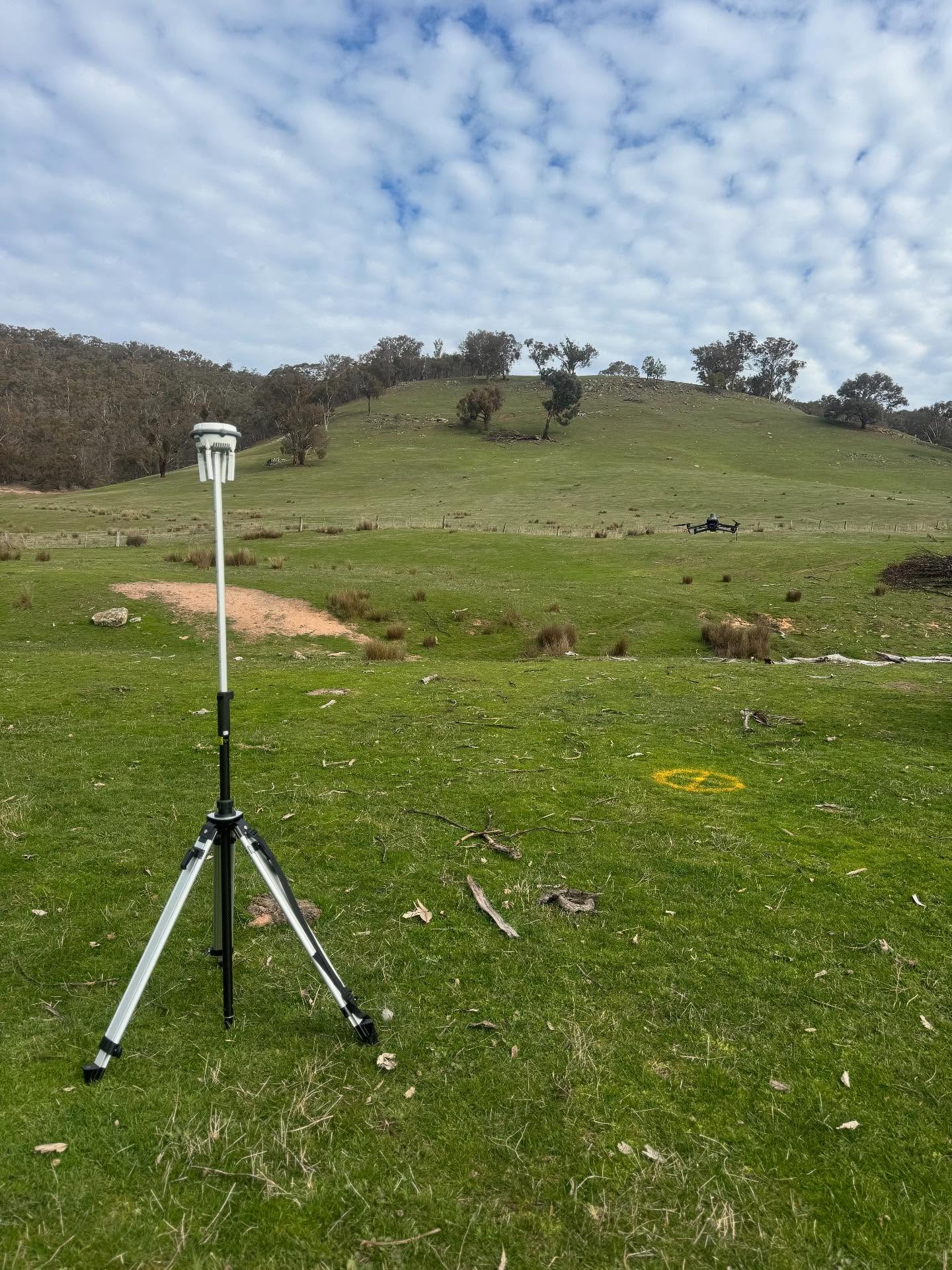 Out mapping hill country last week. Pre-mapping gives us a realtime image of the working area allowing us to spray complex land with more accuracy. #djiagras #djimavic3m #dronemapping