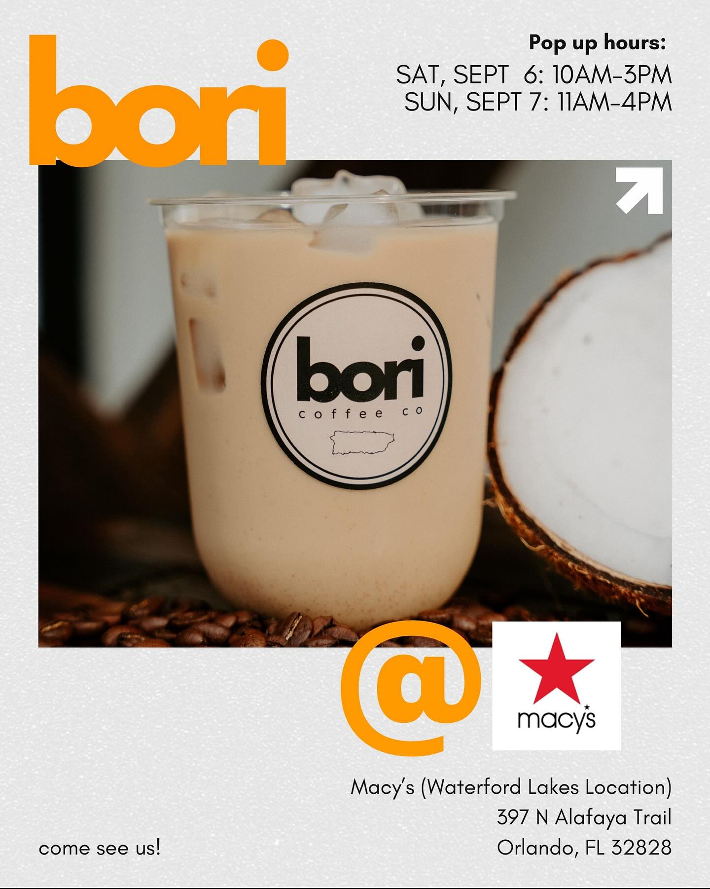 We’re popping up at Macy’s (Waterford Lakes location). Come sip, shop, and say hi 👋🏼
Dates:
Saturday, September 6 from 10am-3pm Sunday, September 7 from 11am-4pm
#marketbymacys #sponsored #macyswaterfordlakes @macys