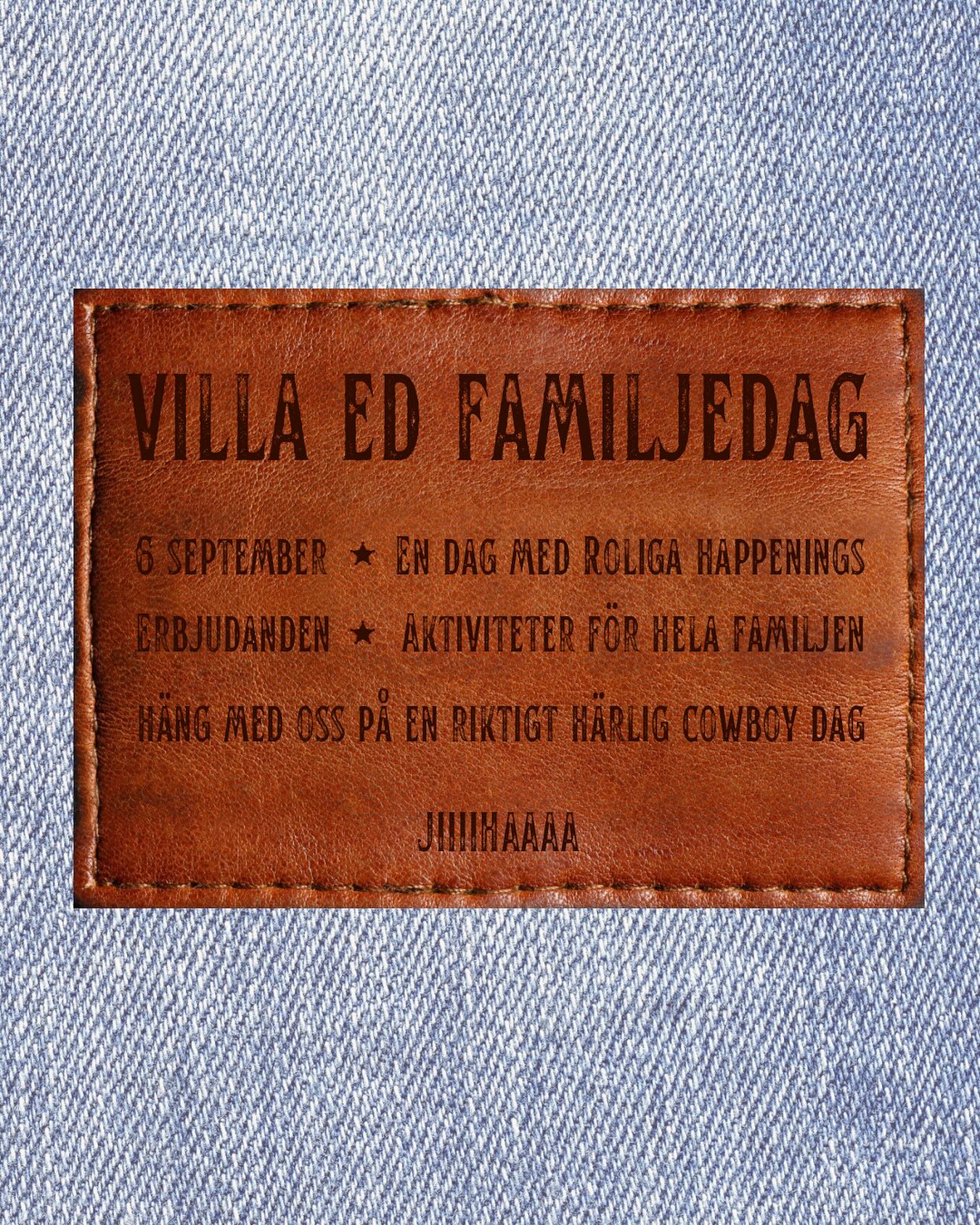 ✨ Spara datumet! ✨
Den 6 september är det dags för vår årliga familjedag här på Villa Ed – i år med cowboytema 🤠🌾
En dag fylld med roliga happenings, erbjudanden i butikerna och aktiviteter för hela familjen.
Alla detaljer släpper vi nästa vecka – men skriv redan nu in 6/9 i kalendern! 🐴✨
Vi på Villa Ed
Inredningsbutik @villaedinredning
Klädbutik @villaed_by_glozzy
Café & Bistro @cafevillaed
Frisörer @villaed.frisorerna
Injektionsbehandlare @beautylin.se
Kroppsvård & Massage @lindaholtzkroppsvard
Inemotion Psykologi @inemotionpsykologi
Keramik @lerkallan
Skulpturskogen Villa Ed