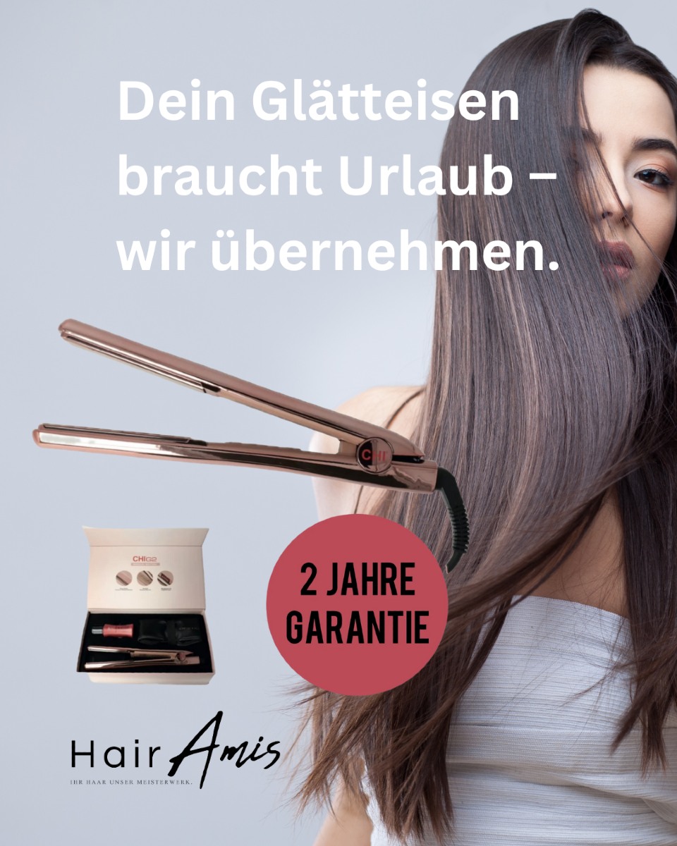 "Dein Glätteisen braucht Urlaub – wir übernehmen."
Weniger Hitze, mehr Wow – mit den richtigen Händen (und CHI).
#FrizzWarGestern #HairAmisPower