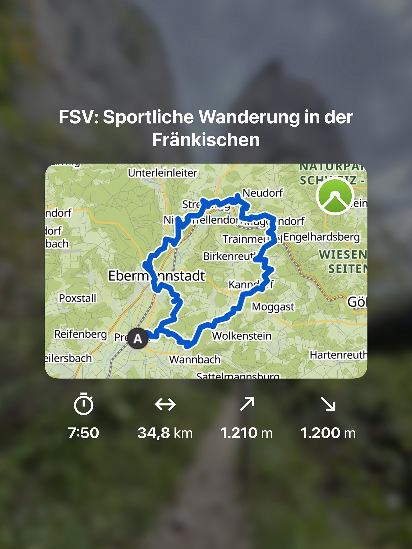 Schwer war’s
Anstrengend war’s
Aber schön war’s ganz sicher auch!
So viele grandiose Wanderwege, alles vor der Haustür. Die Fränkische ist so schön und hat so viel zu bieten.
#fsvpretzfeld
#fraenkischeschweiz
#fraenkischeschweizverein