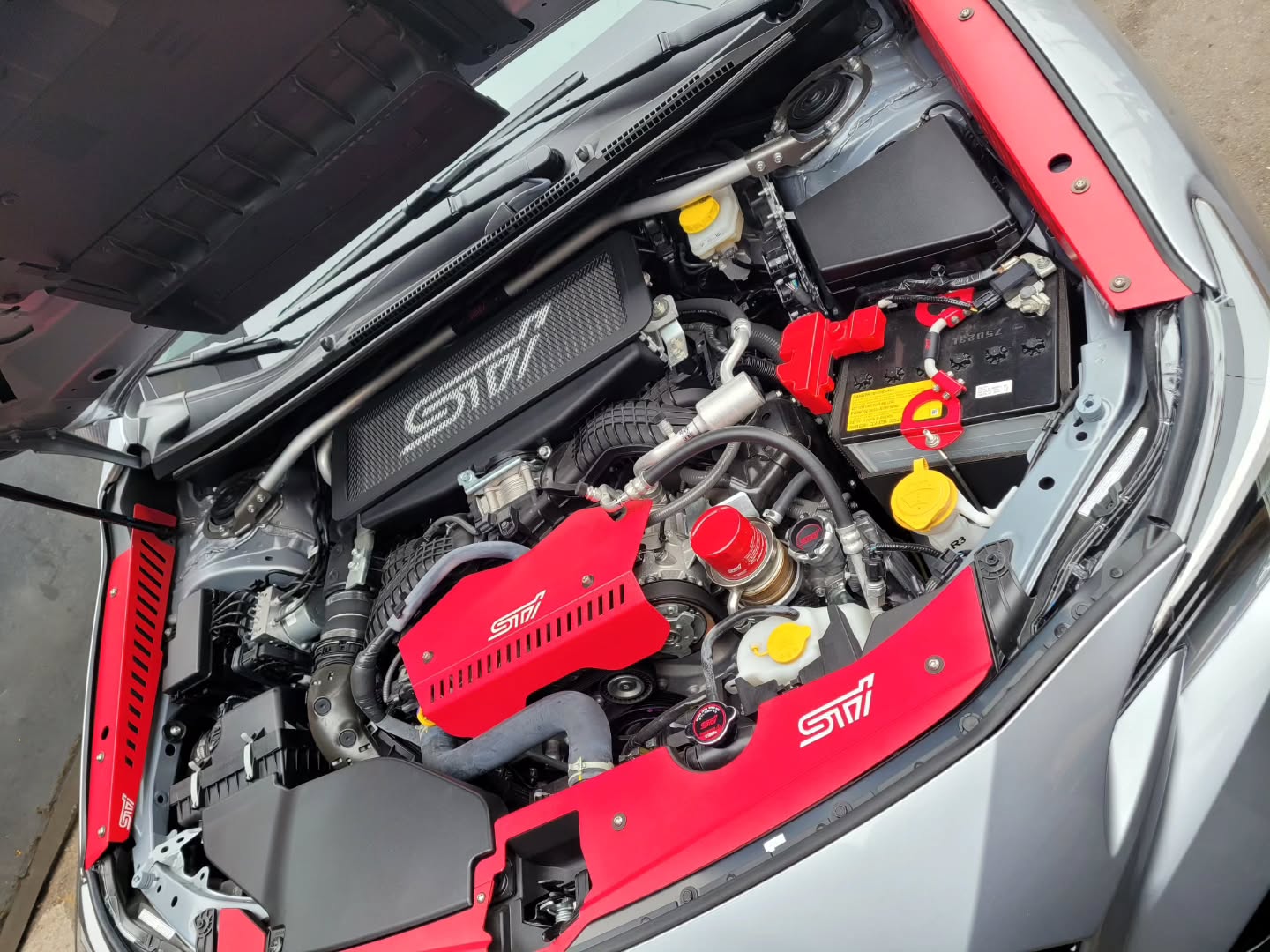 - 2023 Subaru STI
Engine bay is coming together — every bolt, bracket, and badge tells a story.
Aftermarket life = no turning back. 💥🔩
What’s your favorite mod under the hood?👇
#SubaruSTI #STIMods #BoostedLife #CarCulture #STI #SubieLife #AftermarketAddict
#JDM #EngineMods #BoostedSubie #CarEnthusiast #EngineBayGoals
#muscletunerauto