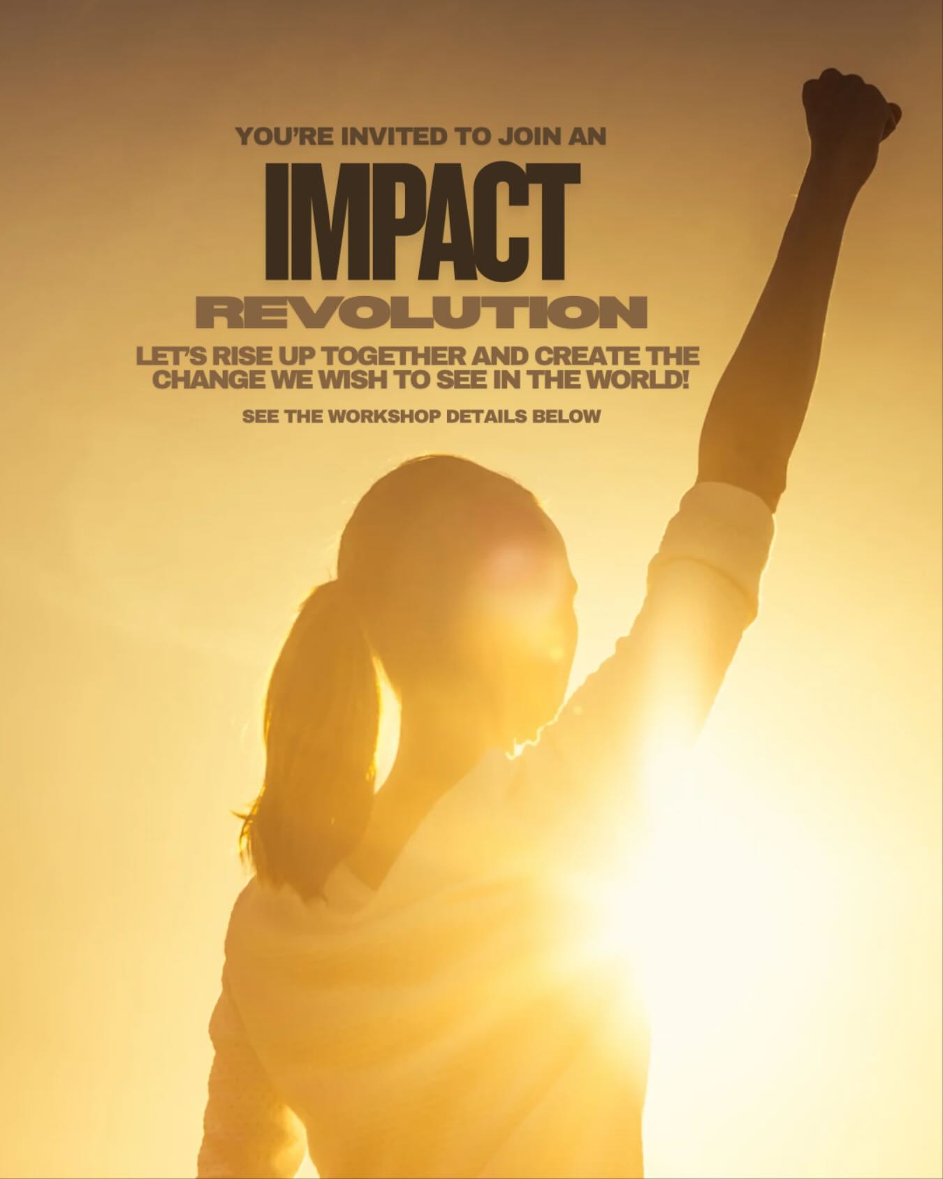 It’s time… ⏰
To quantum leap into a new chapter.
This summer there has been such a shift occurring.
With lots going on in the world and the energetic field. The Schumann Resonance has been off the charts.
This is a pivotal time in humanity where so many spiritual entrepreneurs are being called to let go of the constraints that we have been conditioned with and elevate into our true potential and purpose.
It’s no coincidence it’s a 9 year in numerology all about completion and making way for new beginnings.
There is a new level of impact and income that awaits us. A deepening of purpose being fulfilled. 💫
It’s time for us to come together and create an impact revolution!
Truly create change we want to see in the world. 🌎
That’s why I have created a new free workshop called Impact Revolution.
Its mission is for us to rise up together and make the impact the world needs most.
In this workshop we will be focusing on:
1️⃣Clarifying what your most impactful next chapter is
2️⃣Identifying what to let go of to allow you to rise into your potential.
3️⃣Embodying the knowing that you can create the business you desire to create
4️⃣Defining next steps to make this your most impactful and profitable season yet
It’s taking place LIVE on Tuesday September 9th at 8pm EST!
If you’d like to take part in the impact revolution, DM me “IMPACT” and I’ll get ya the link and workbook.
Let’s rise up together and make this our most impactful chapter yet! ⚡️