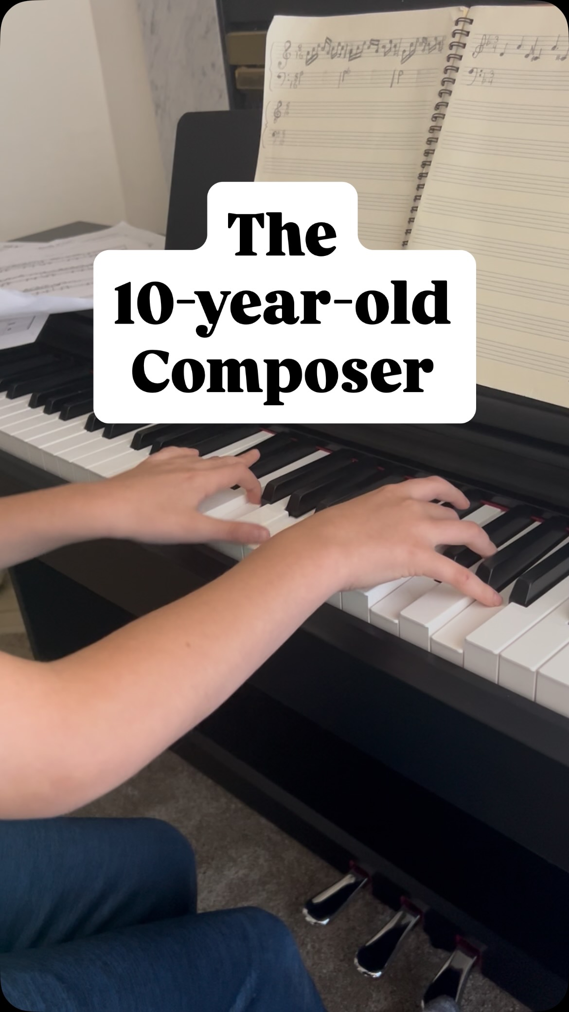 ✨ Student Spotlight ✨
Would you believe this song was composed by a 10-year-old? 👀🎶
Meet Thomas. He's not just learning piano, he’s creating his own music from scratch. 🎼🔥
This is just a sneak peek of his original piece. The creativity he brings to each lesson blows me away, and THIS is why I love teaching. ❤️
What do you think of Thomas’s piece so far? Drop a 🎹 if you’re impressed!
#pianoteacher #youngcomposer #studentcomposer #originalmusic #musiceducation #pianostudent #teacherlife