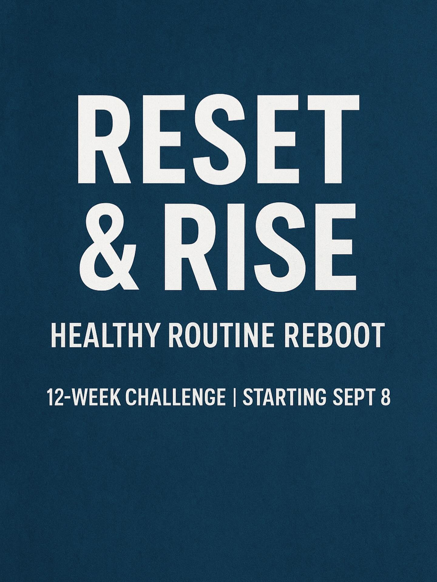 ✨ Ready to Reset & Rise? ✨
I’m starting a 12-week Healthy Routine Reboot on Sept 8th — focused on getting back into a consistent routine with:
✅ Balanced meals
✅ 45–60 min daily workouts (guided by me)
✅ Daily personalized check-ins (not a group — just me & you!)
✅ A simple tracker to keep you on track
Spots are very limited because I want to give each person the time and support they deserve — and a few are already filled. 💪
If you’ve been waiting for the push to reset your habits, this is it.
📩 Send me a message today to claim your spot!