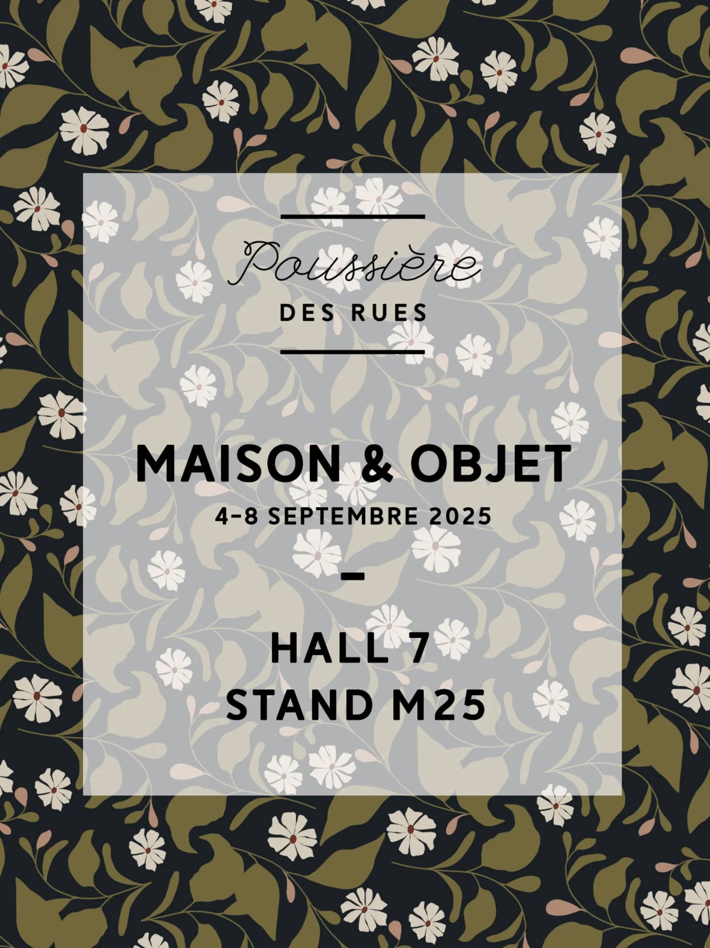 Allez c'est reparti pour un tour 😅
Retrouvez-nous sur Maison & Objet du 4 au 8 septembre ! On a hâte de vous présenter les nouveautés de la collection Poesia.
.
.
.
#poussieredesrues #maisonetobjet #salon #professionel #serigraphie