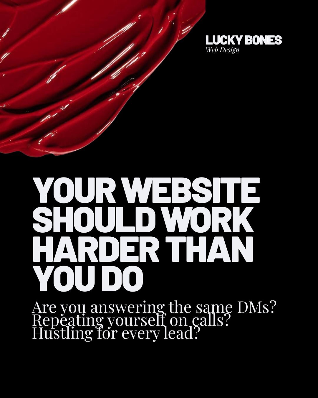 If you’re exhausted from chasing leads, repeating yourself in DMs, and explaining your offers over and over… your website is not doing its job.
A website should be your hardest working employee.
✅ Booking system that handles appointments.
✅ FAQs that cut down on endless questions.
✅ Lead magnets that collect emails on autopilot.
Your site doesn’t sleep. It doesn’t get tired. It can run while you’re at the beach, with your kids, or on holiday.
Work smarter. Let your website do the heavy lifting.
💻 Ready to build a site that finally pulls its weight? DM me today.