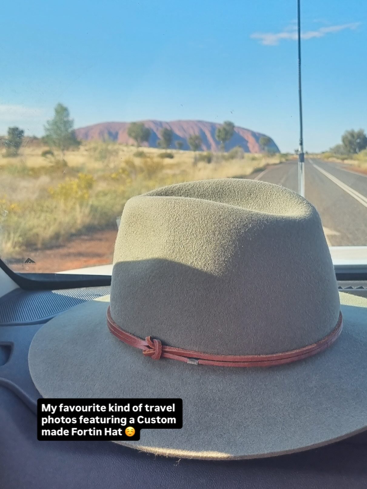 I was so thrilled to receive this photograph from a customer that I made this custom hat for a while back. I love seeing my creations out in the wild.
What an incredible view huh!?
#customhats #bespokehats #ulurukatatjutanationalpark #nomads #fortinhats