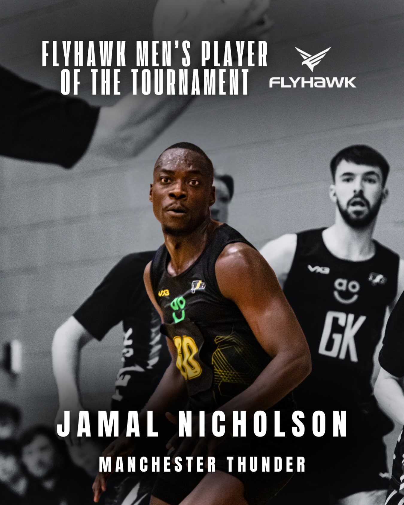 𝑼𝒏𝒔𝒕𝒐𝒑𝒑𝒂𝒃𝒍𝒆
The England Thorn showed us what he is made of at this year’s Championships 👏
Your Flyhawk Men’s Player of the Tournament - Jamal Nicholson
#Nationals2025 #Netball #MensNetball #MixedNetball