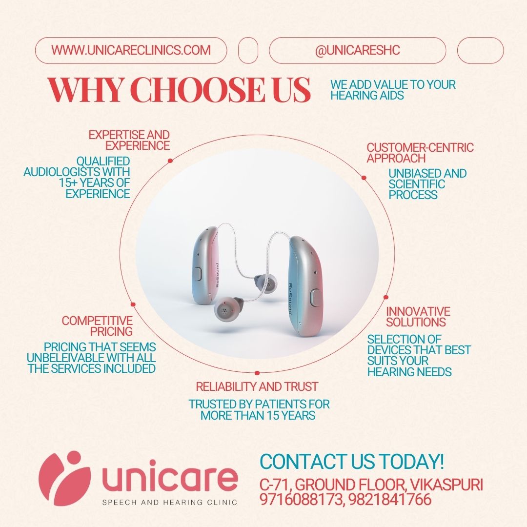 In a world full of noise, clarity is a gift. At Unicare Speech & Hearing Clinic, we don’t just fit hearing aids—we restore confidence, connection, and quality of life. Whether exploring hearing solutions for the first time or upgrading your current device, we promise expert care. Learn more at https://wix.to/FcMegSR #HearingAids #Unicareshc #healthcareprofessional