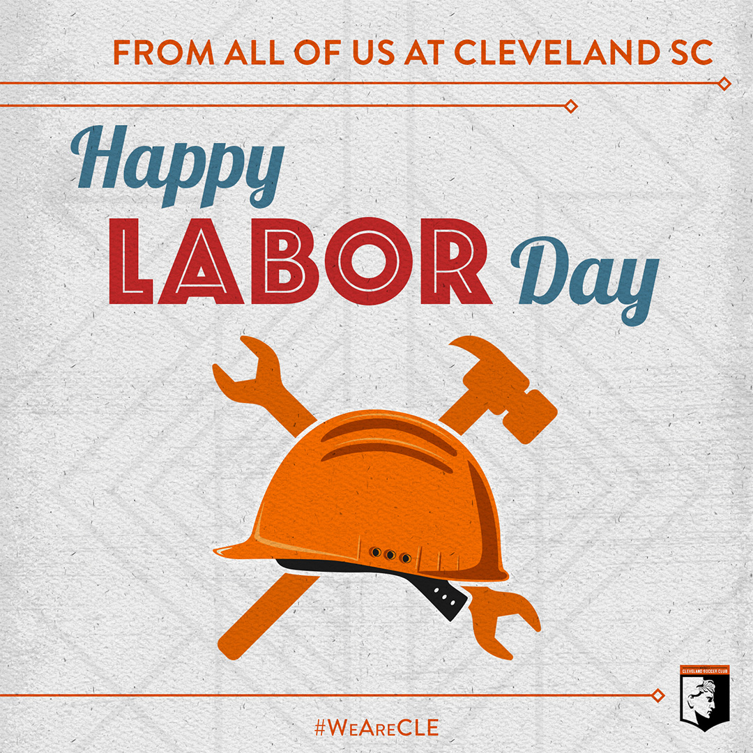 From our Cleveland SC family to yours, Happy Labor Day!
Enjoy the holiday and thank you to all the workers who keep our communities strong. 💪
🧡🤍🖤 #WeAreCLE
