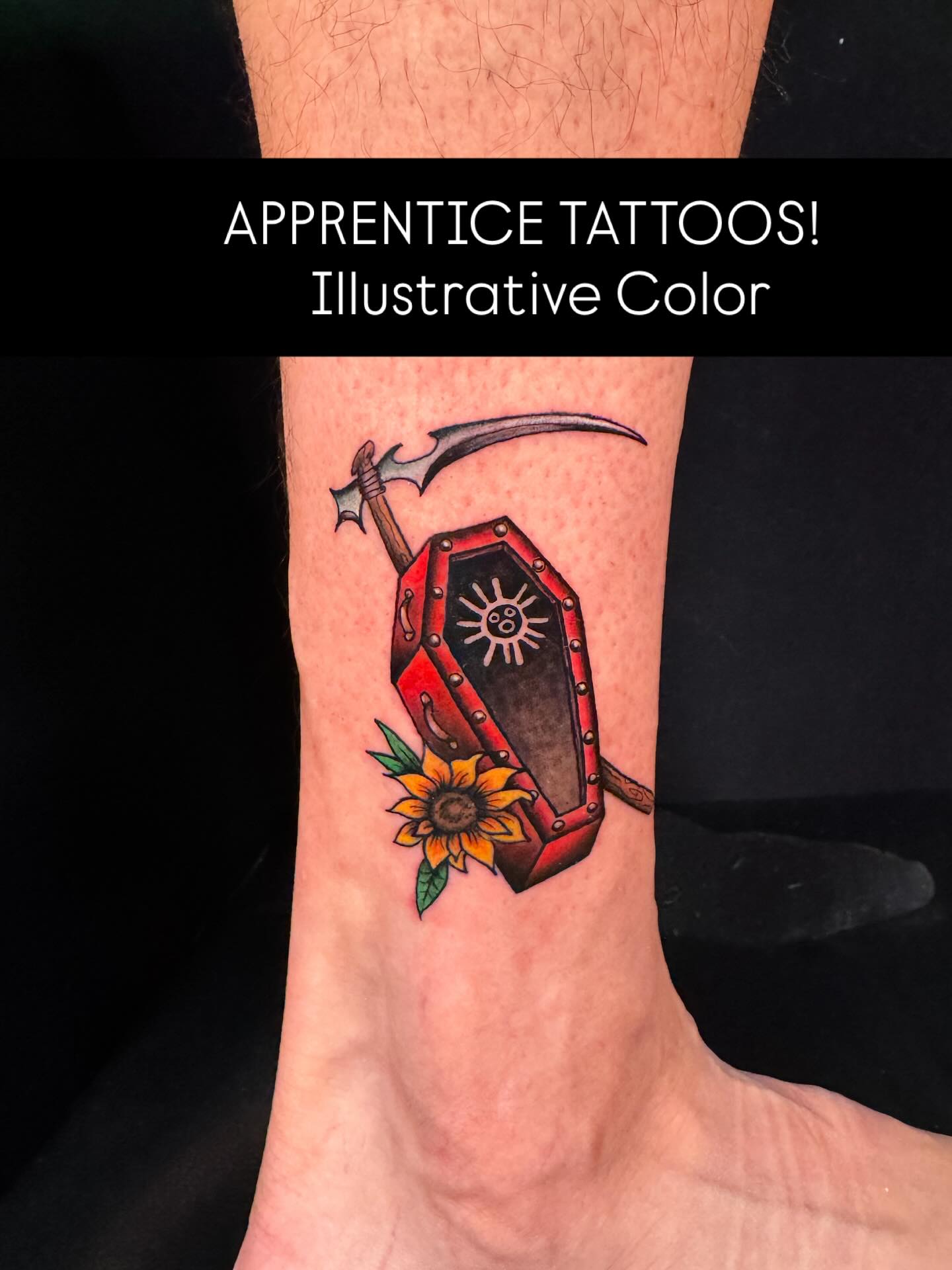 Finally posting still photos of my tattoos, starting from the very beginning :)
Apprentice Tattoo Dump: Illustrative Color (Nov 2024-March 2025)
It’s so funny how I initially didn’t plan on doing any color tattoos since I rarely use color on paper. Black and grey was my comfort zone, but I told my mentor I was open to everything, so he agreed to teach me the basics. After learning how to pack and blend color, I realized how fun it actually is! I’m glad I kept an open mind - some of my favorite tattoos have been my color projects and I’m excited to keep doing more :)
#tattoos #apprenticetattoos #colortattoos #arizonatattoo #arizonatattooartist #femaletattooartist