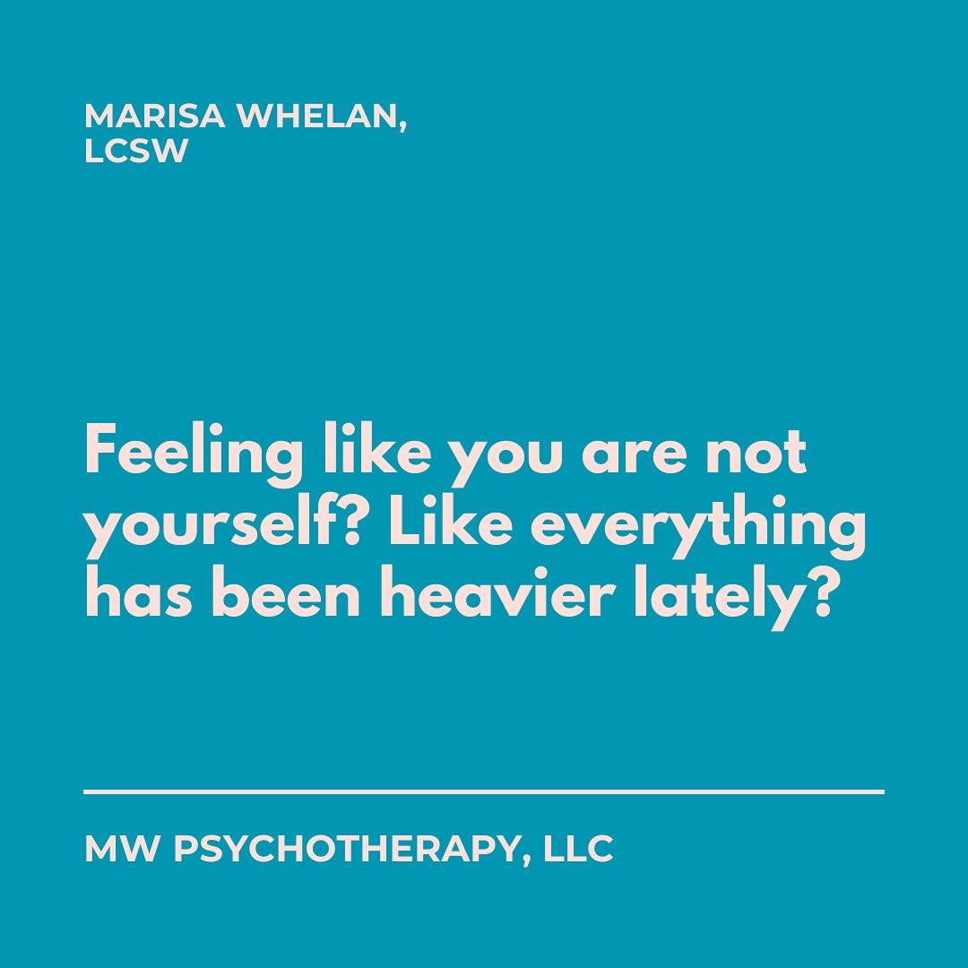 Depression is, though common, sometimes hard to detect. It’s easy to brush it off as being “in a slump,” or just feeling a little down more recently. However, if this post resonates with you, you may be struggling with depression, and there are ways to help! Through therapy, you can learn coping skills and lifestyle changes that could be helpful for you to feel happier and healthier, as well as processing experiences that may trigger depressive moods and states. Head to the link in my bio to book a session and start your journey toward managing your depression ❤️🩹
