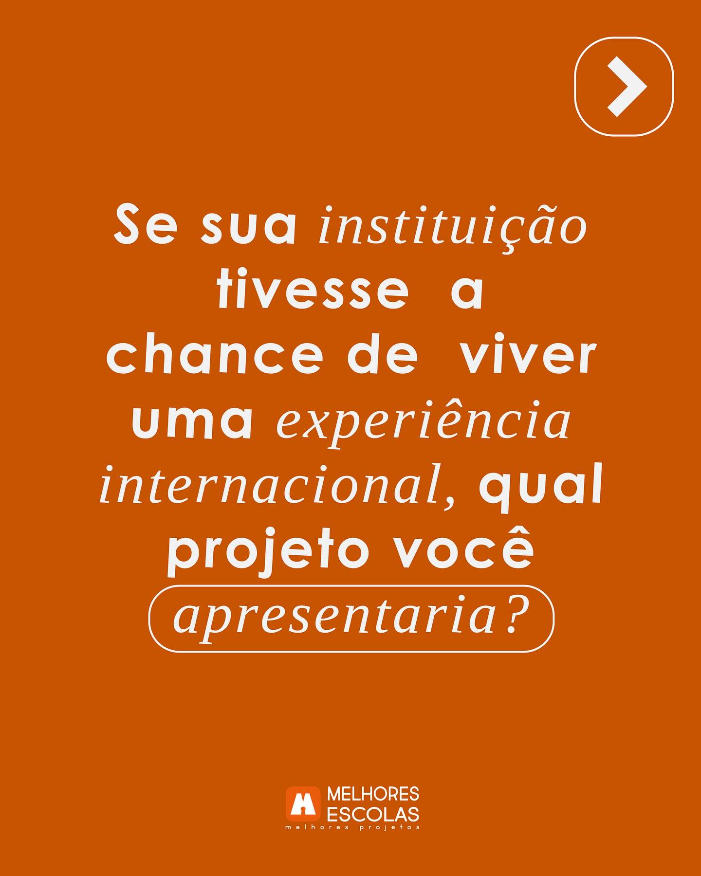 Se a sua instituição tivesse a chance de ir para um intercâmbio cultural em Buenos Aires, que projeto você apresentaria?🇦🇷
O MEMP é uma iniciativa da @eloineducacao que reconhece e premia escolas que, com projetos inovadores, impactam a comunidade escolar e o mundo ao seu redor.
Já é cliente Eloin? As inscrições já estão abertas pelo link na bio.