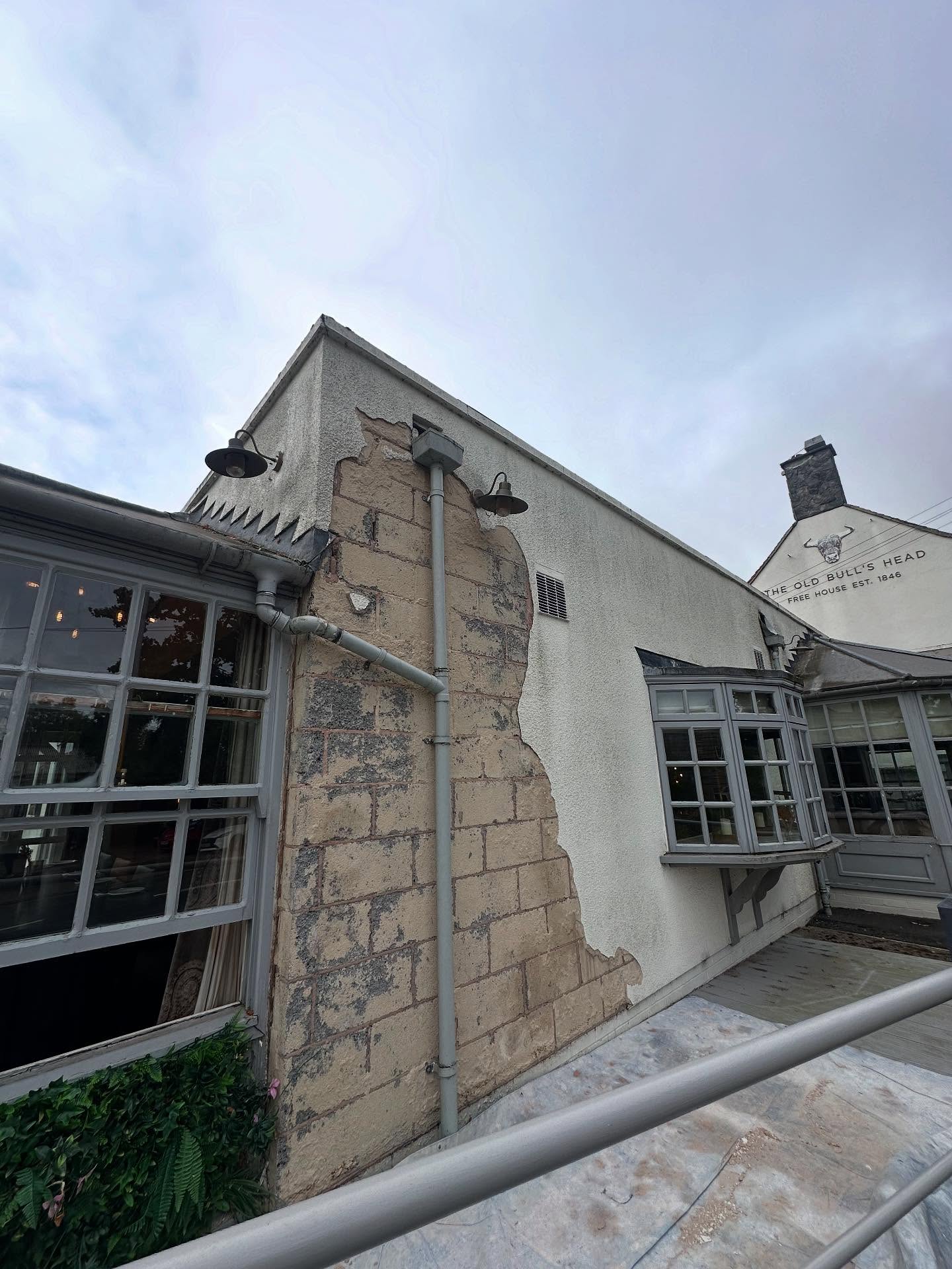 Recent Project Complete | Old Bulls Head, Loughborough
We were pleased to carry out a small render repair at the Old Bulls Head in Loughborough, working with our client Powick Interior Contracts Ltd
The repair was carefully blended to match the existing tyrolene render, leaving a seamless finish that ties in perfectly with the original façade.
Attention to detail makes all the difference 👌