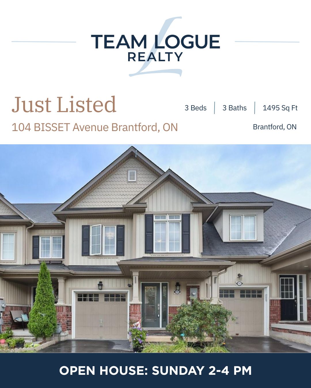 New Listing & Open House! 🏡
Step inside this beautifully maintained FREEHOLD 3-bedroom, 3-bath townhouse in the family-friendly West Brant community! With 1,495 sq. ft., this move-in ready home is close to schools, shopping, walking trails, and parks.
✨ Features you’ll love:
Premium lot backing onto a pond with no rear neighbours
Single-car garage with inside entry & custom new front door
Hardwood flooring on the main level & 9’ ceilings
Open-concept living/dining area flowing into an eat-in kitchen with updated stainless steel appliances & center island
Newer sliding doors to a fully fenced backyard oasis—perfect for outdoor living
Upstairs offers newer vinyl flooring, a spacious primary suite with walk-in closet and ensuite with oversized shower, 2 additional bedrooms, a bright home office nook, and a 4-pc bathroom. Stylish finishes, bright open layout, and a backyard that feels like country living within the city!
📅 Open House this Sunday | 2PM–4 PM
📲 Contact Cathy Erskine, Team Logue at 905-870-7732 for more info or to schedule a private showing.
#NewListing #OpenHouse #WestBrantHomes #FamilyLiving #CathyErskine #TeamLogue #BrantfordRealEstate