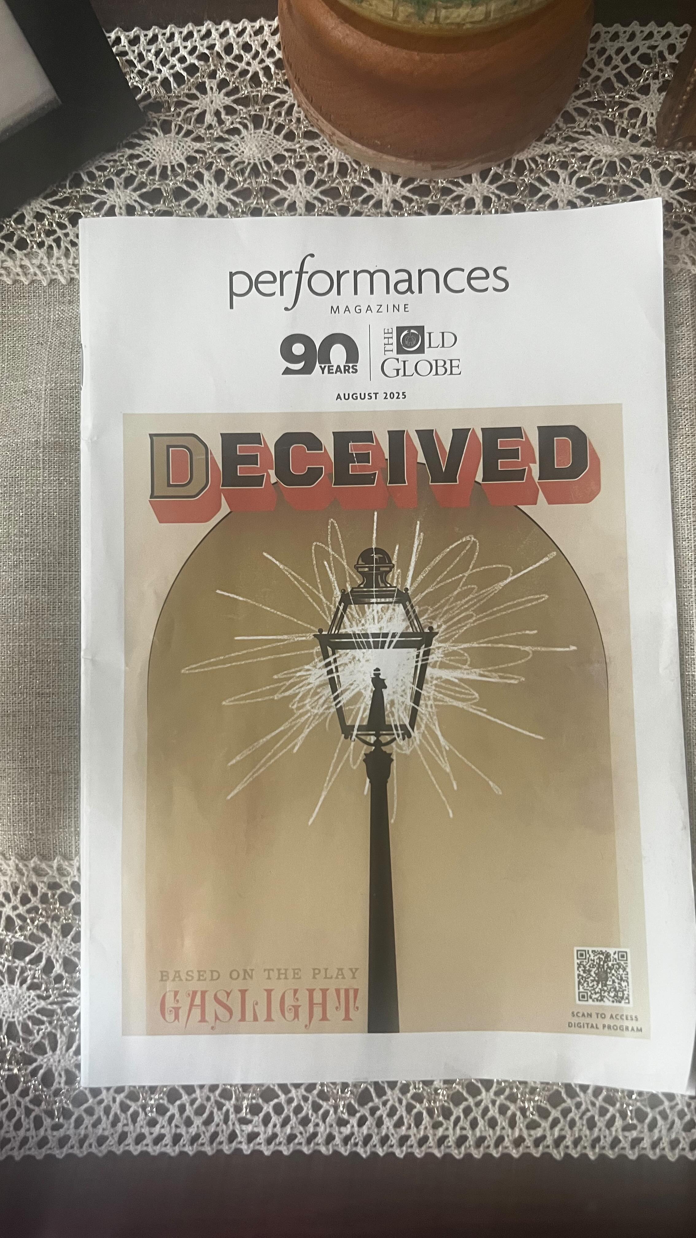 Amazing evening at @theoldglobe! Deceived, written by Johnna Wright and Patty Jamieson, adapted from Patrick Hamilton’s “Gaslight,” starring @___brittany___b as Bella #deceived #livetheater #balboapark #blackwomentheater