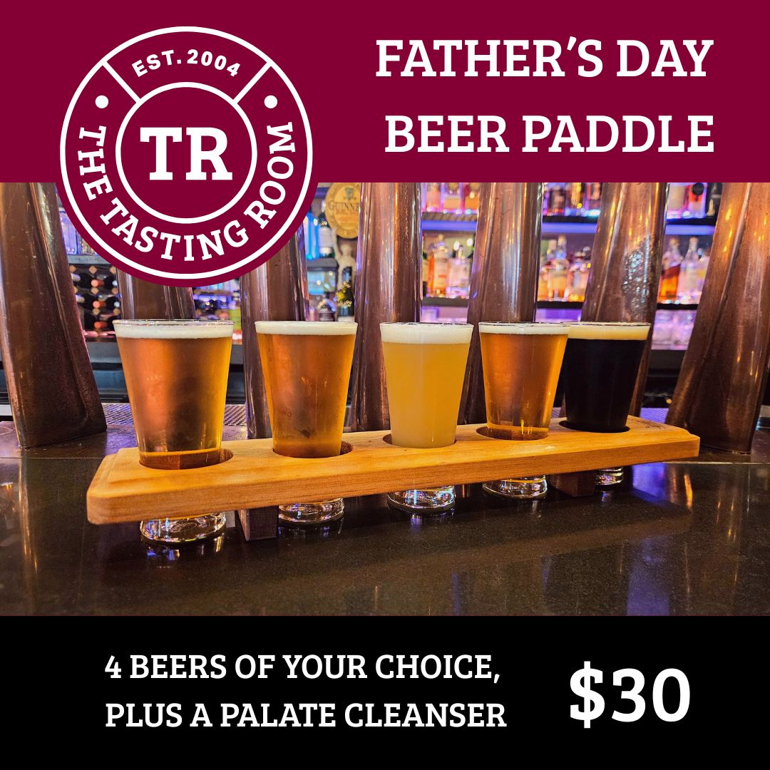 Keep Dad happy this Father's Day with a beer paddle from The Tasting Room. You know it's what he wants!