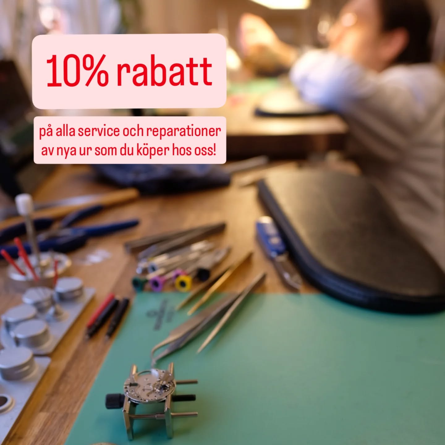 Köp din nya klocka hos oss så får du 10% rabatt på alla service och reparationer av uret livet ut!
❤️🔧⌚
#klocka #urmakeri #watch #tidlös #tidlösaur #watchrepairer