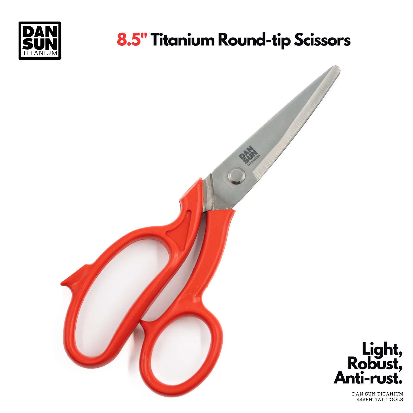 Titanium Round-Tip Scissors
A lightweight, practical pair of scissors made from Grade 5 titanium, including the pin with a plastic handle. Titanium scissors are rarely found, and this model boasts sharpness and a safe round-tip design specifically made for underwater use.
Size: 215. x 95 x 15 mm
Blade & Pin Material: Grade 5 Titanium
Handle Material: Plastic
Blade Thickness: 2.7mm
Blade Length: 75mm
Weight: 74g
Pre-order at dansuntitanium.com NOW