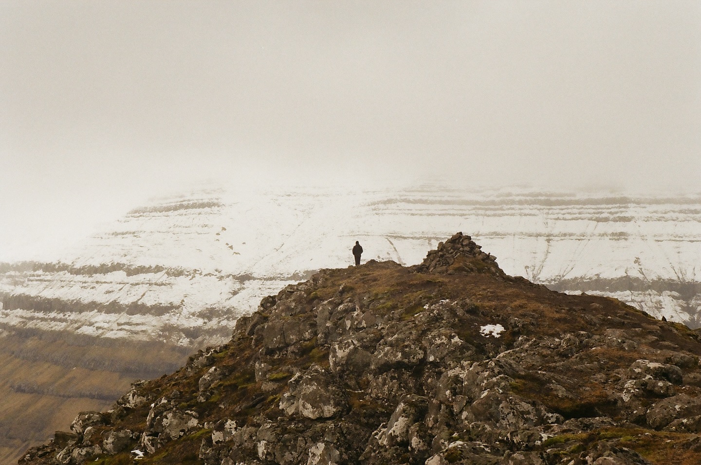 View over Klaksvik - argentique - April 2025