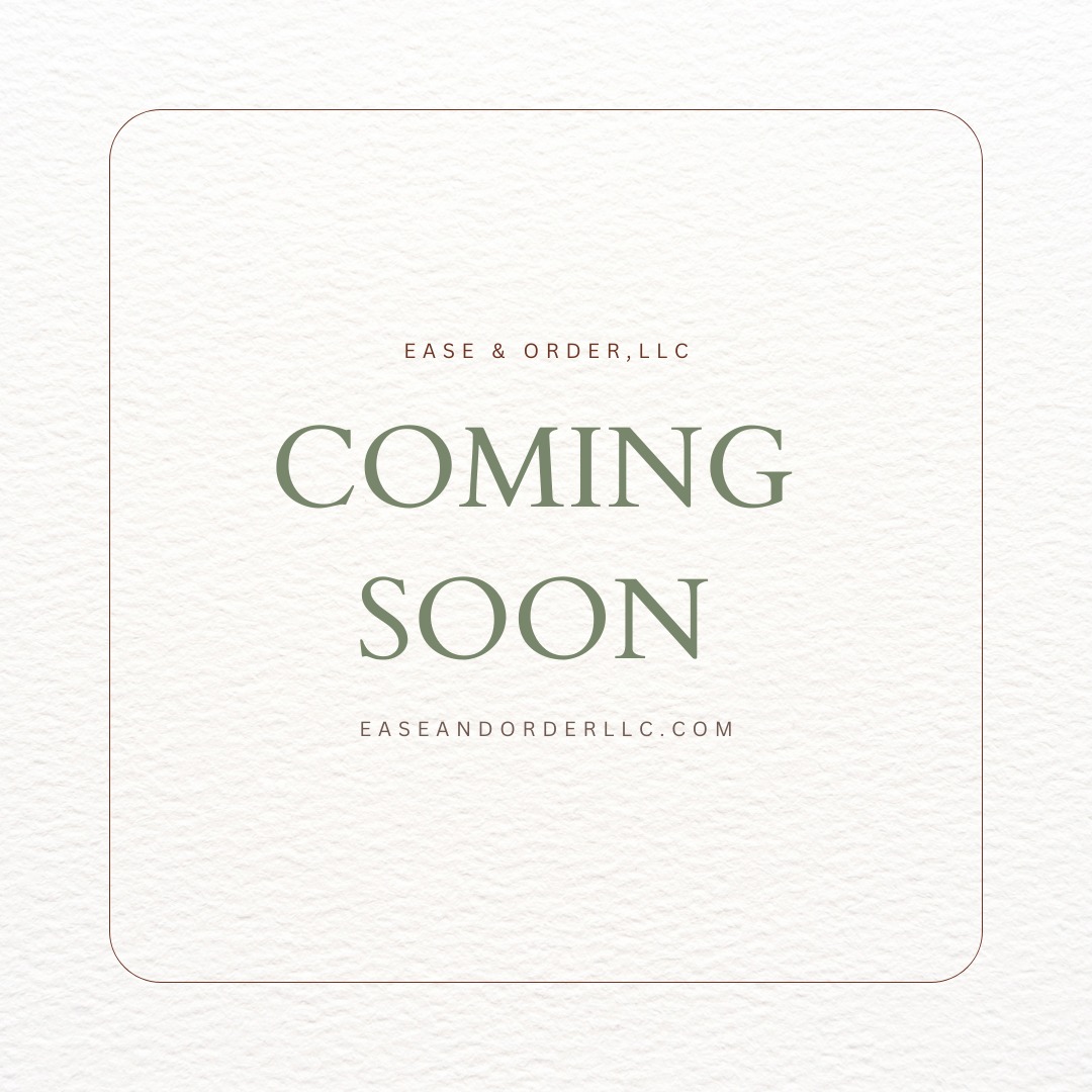 Ease & Order, LLC is a professional home and life organization company serving the Lehigh Valley and beyond. Founded and run by a compassionate woman with a background as a trained counselor, Ease & Order offers more than just decluttering—it’s about creating spaces that feel supportive, calming, and truly livable. With a warm, non-judgmental approach, we partner with clients to bring clarity, balance, and ease into their homes and routines. Whether you’re feeling overwhelmed by clutter, navigating a life transition, or simply longing for more order in your day-to-day, Ease & Order is here to help you create a space that supports your well-being and peace of mind.